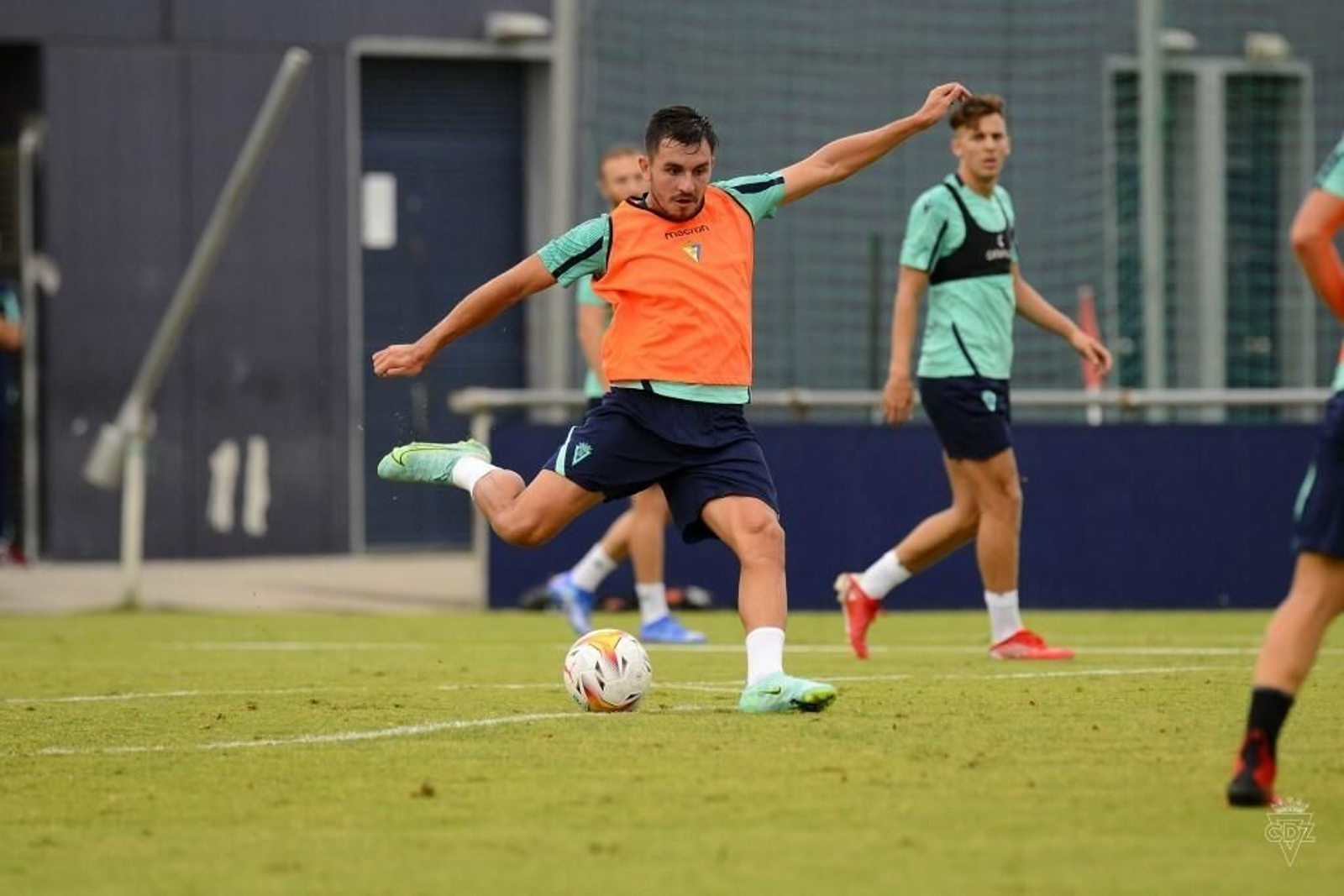 Víctor Chust en un entrenamiento.