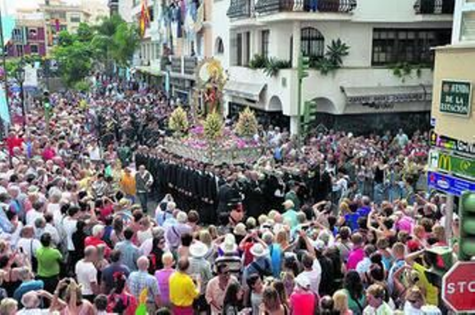 Procesión de la Virgen del Rosario, celebrada ayer
