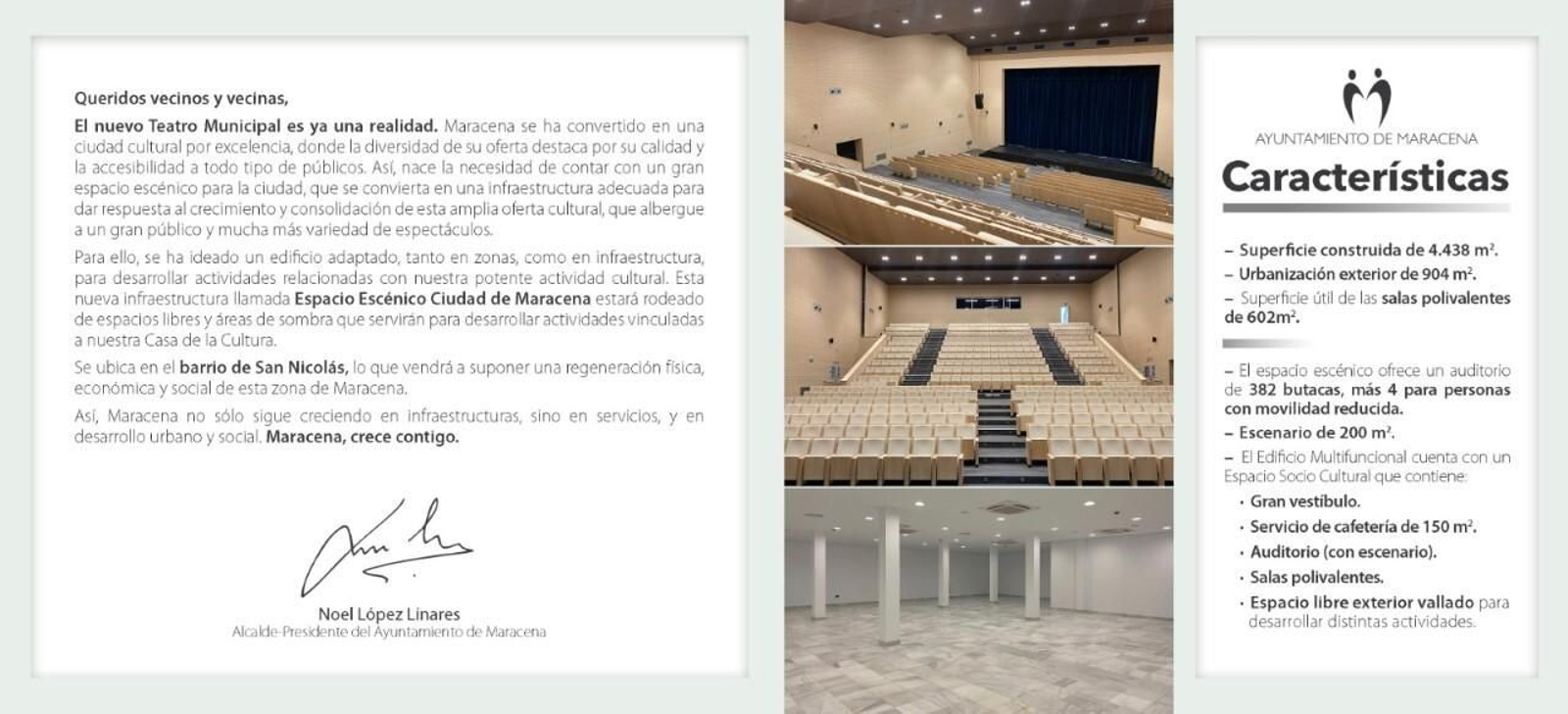 Inauguración del nuevo espacio escénico Ciudad de Maracena