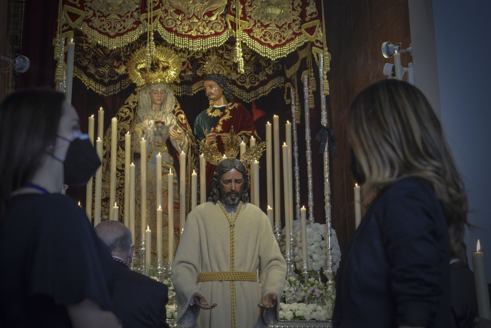 Miércoles Santo en pandemia: Los Panaderos, en imágenes
