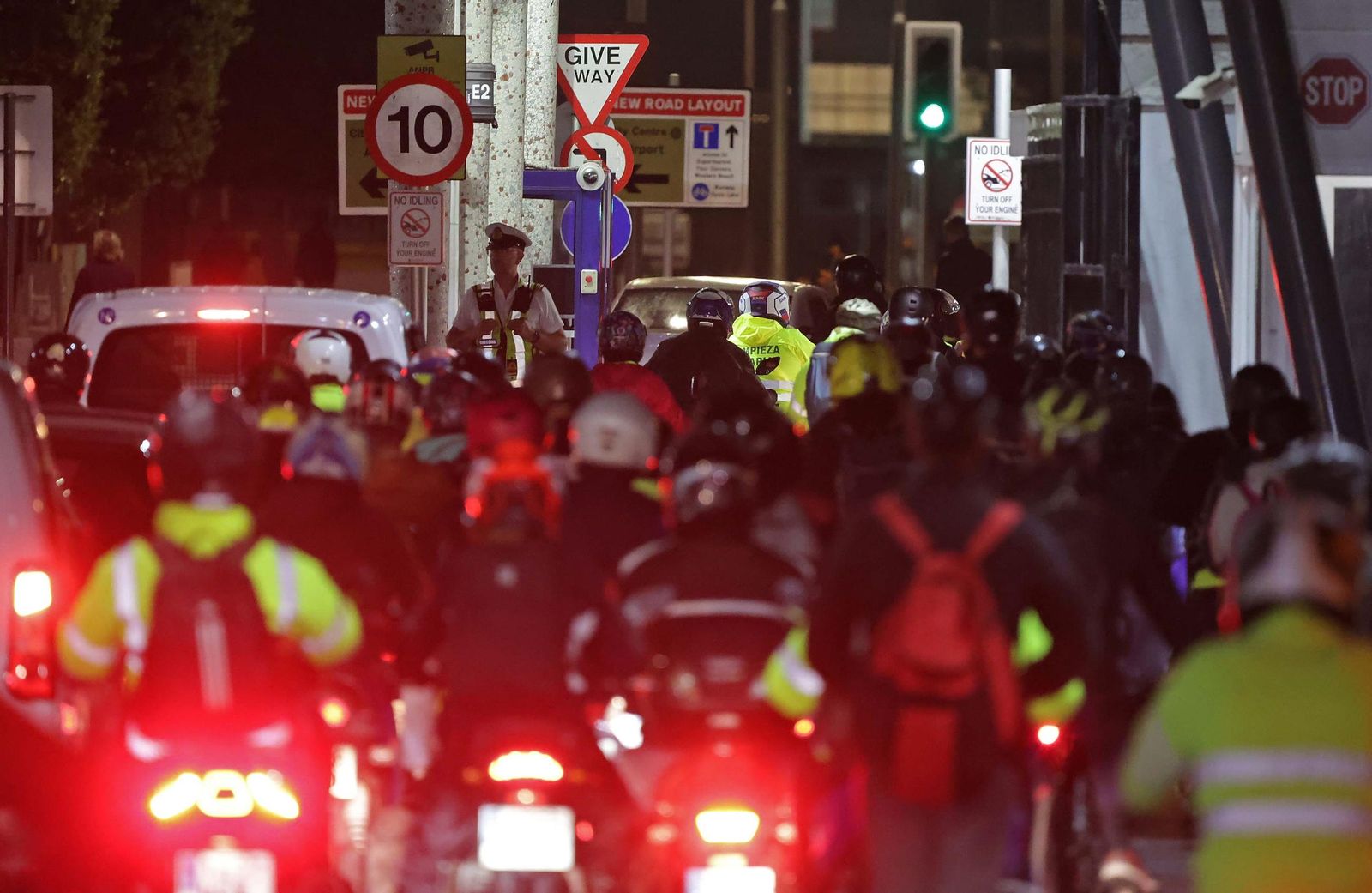 Entrada de trabajadores españoles a Gibraltar.