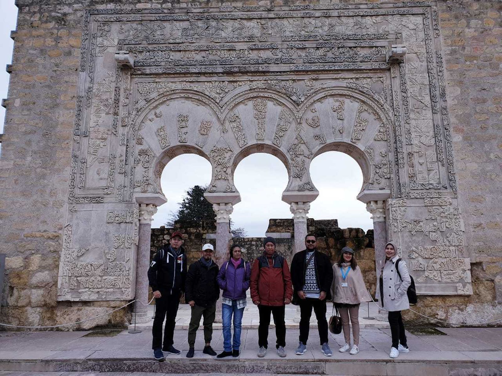 Los touroperadores, en Medina Azahara.