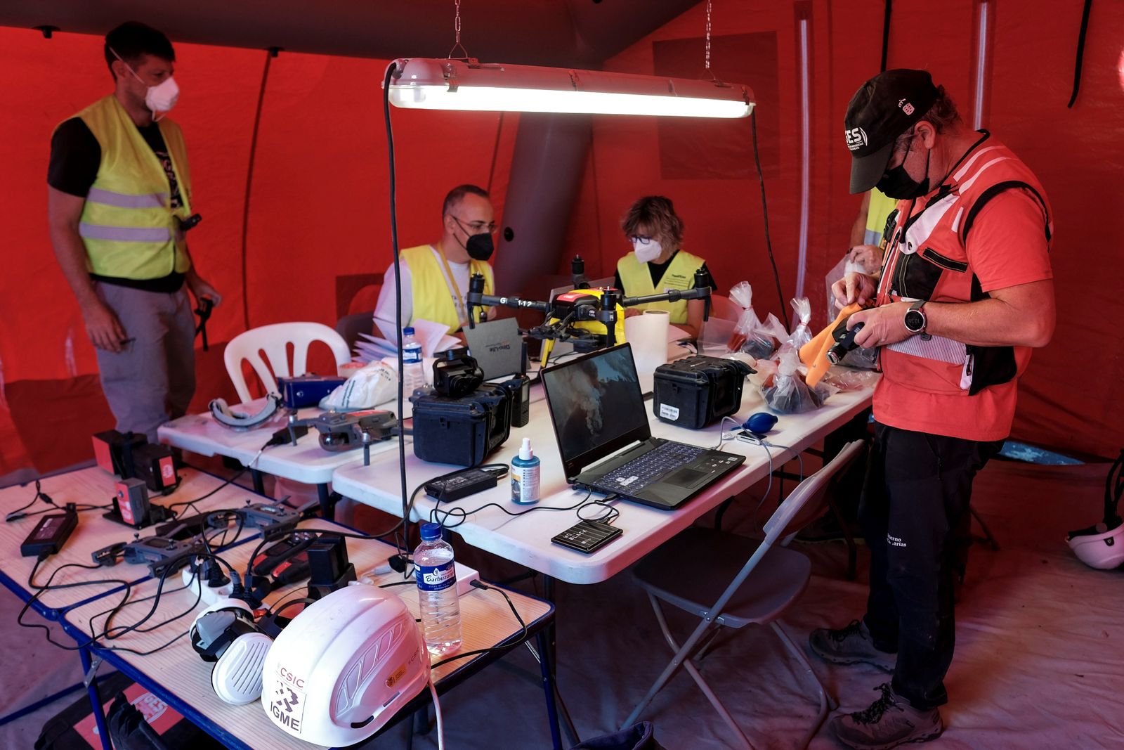 Las mediciones de la erupción volcánica en La Palma, en imágenes