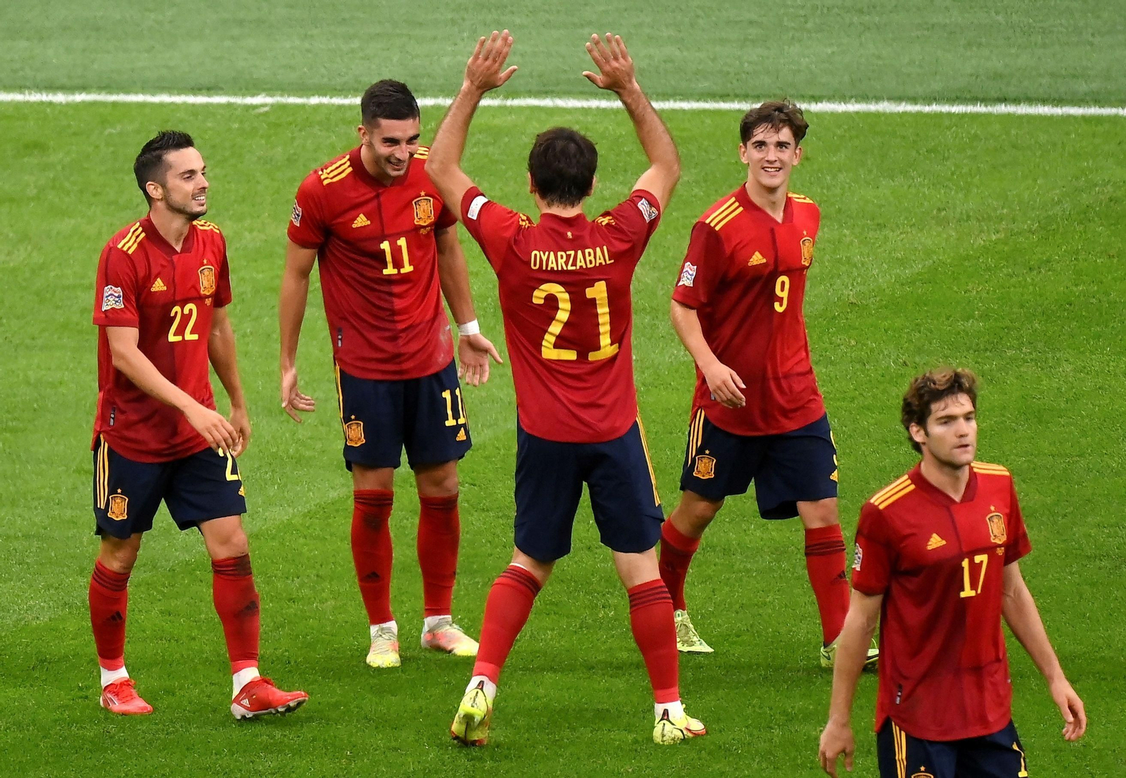 El Italia-España de la Liga de Naciones, en imágenes