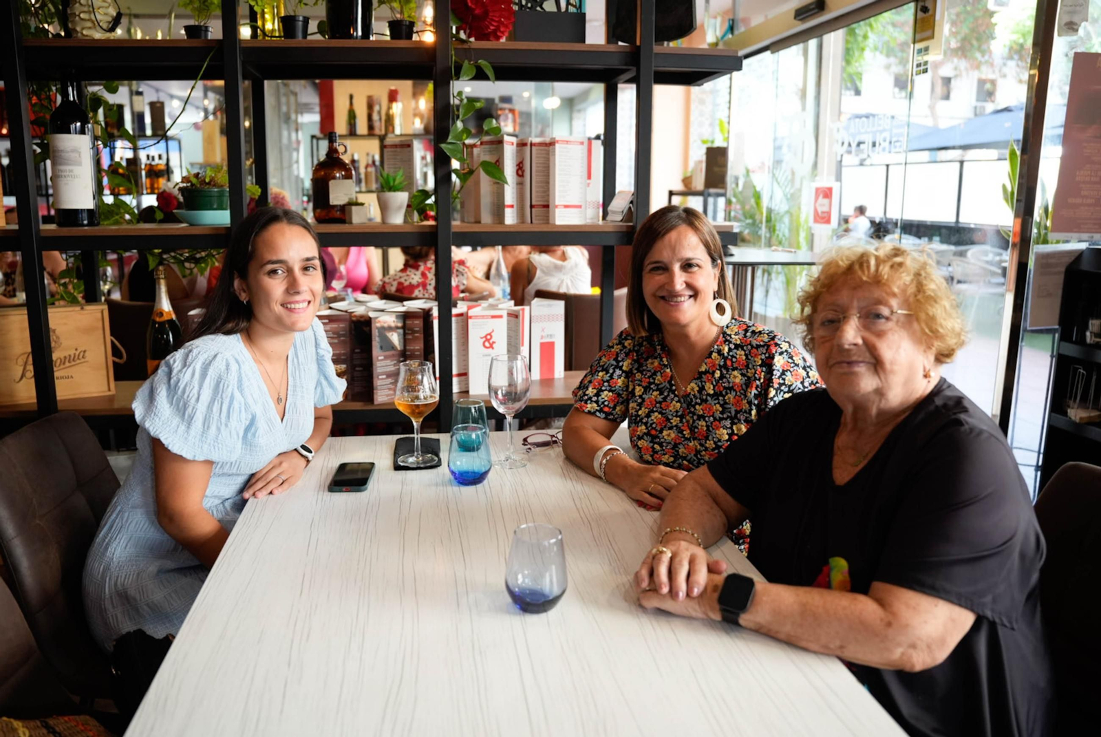 Disfrutando de la feria del mediodía en la jornada del jueves