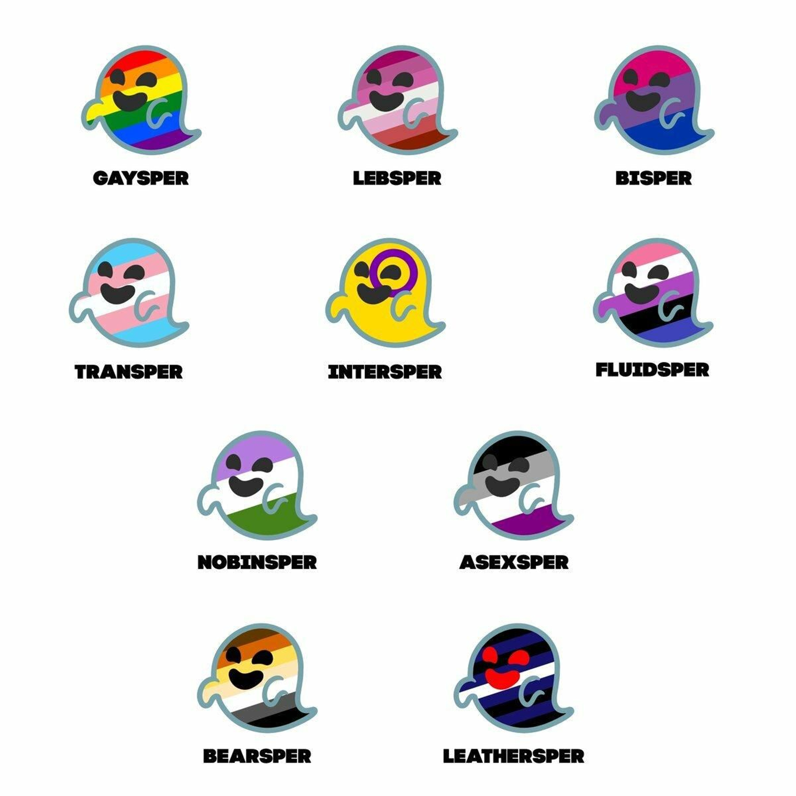 Las diferentes versiones de gaysper Las diferentes versiones de gaysper