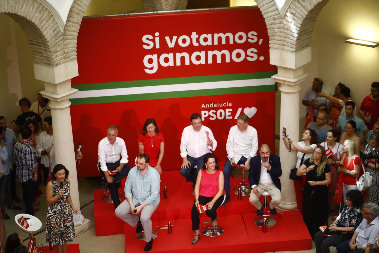 Elecciones Andalucía: La visita de los barones del PSOE en Córdoba, en imágenes