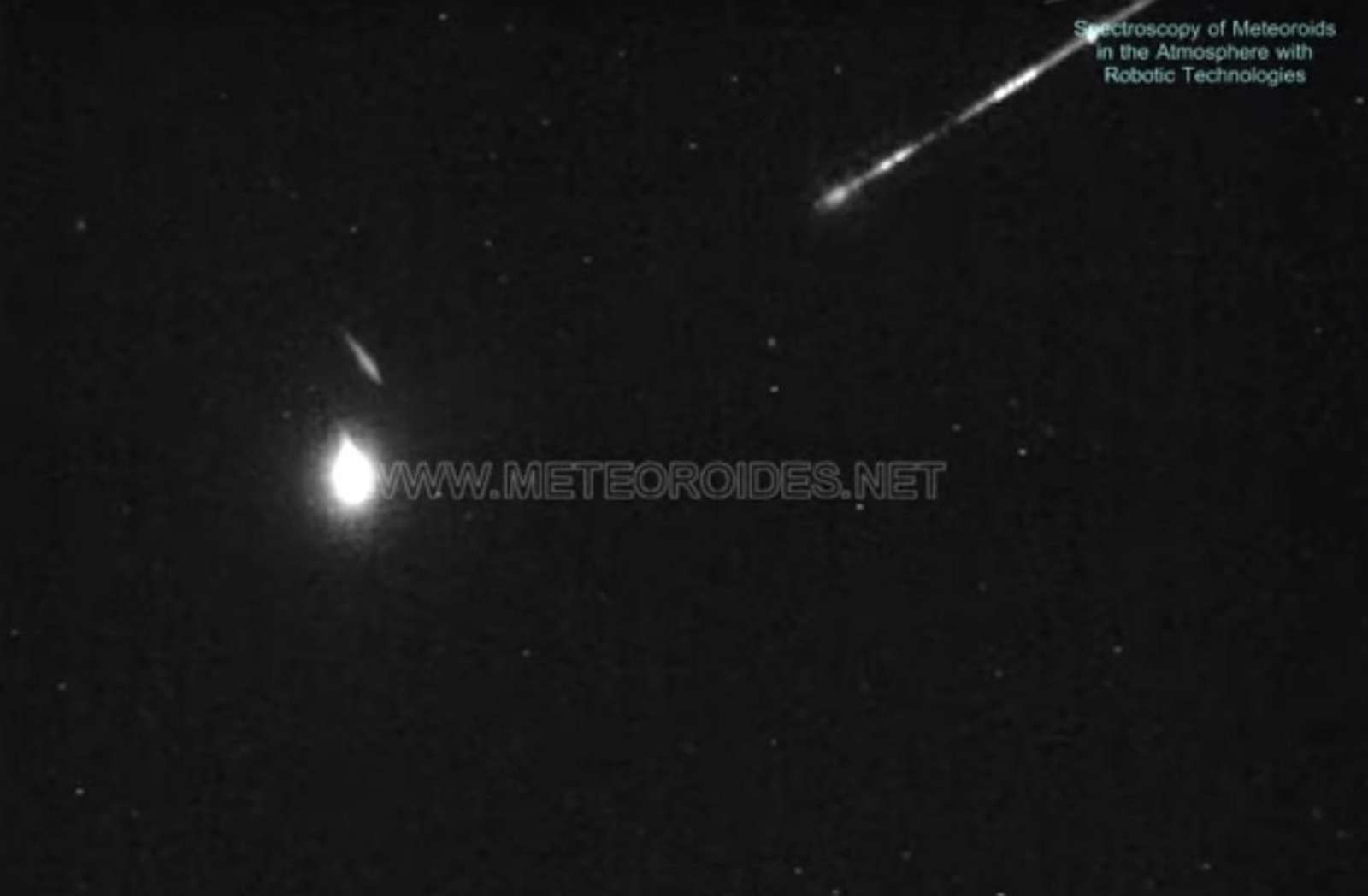 Una bola de fuego detectada sobre el sur de España el año pasado.