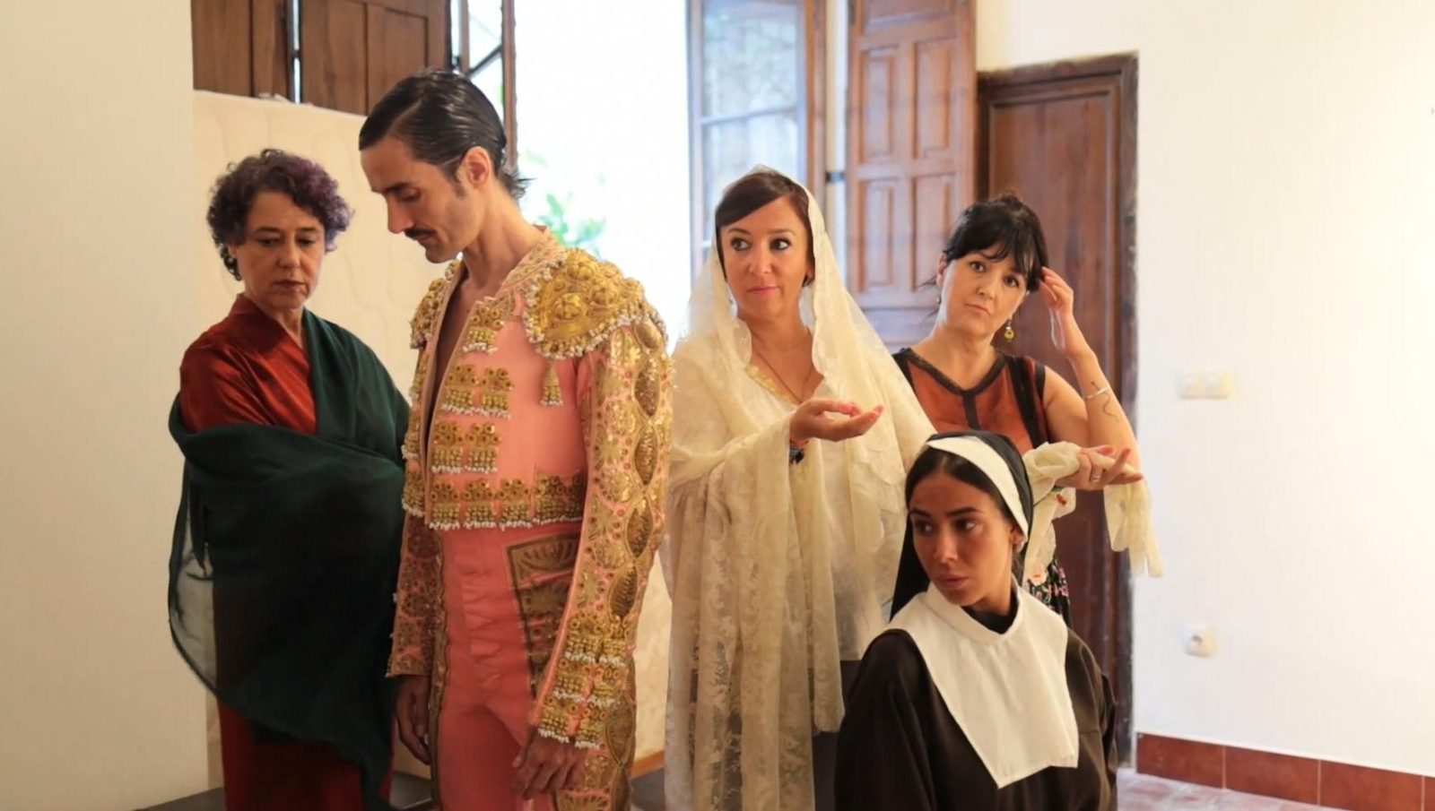 Representación del cuadro 'Consagracion de la Copla' de Julio Romero de Torres