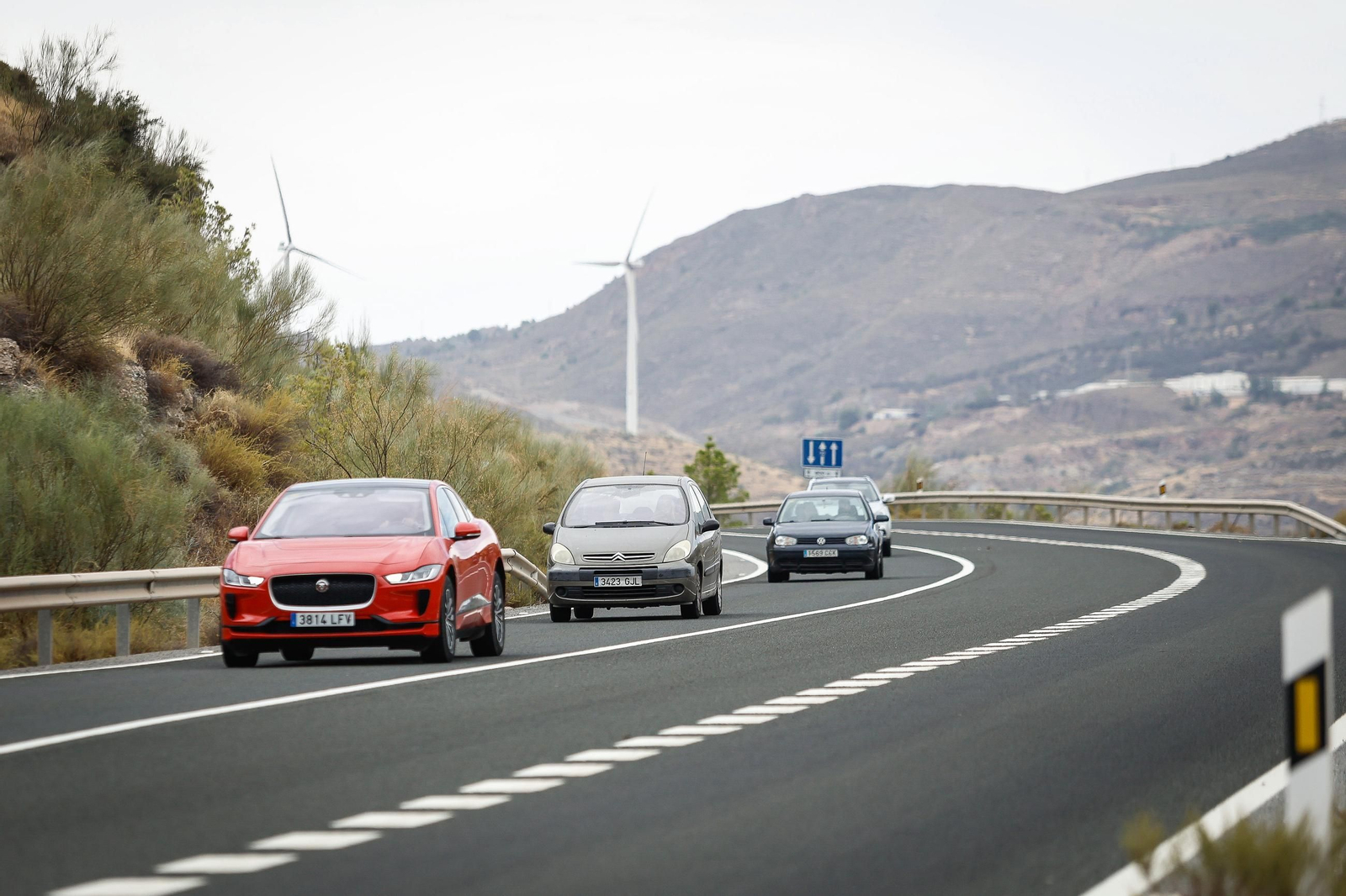 Fotos: así ha ido el primer día de cortes en la autovía A-44 de la Costa de Granada