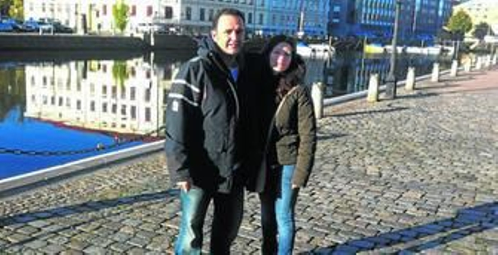 Manuel Felices y Elena Yagüe, cirujanos generales, en Suecia.