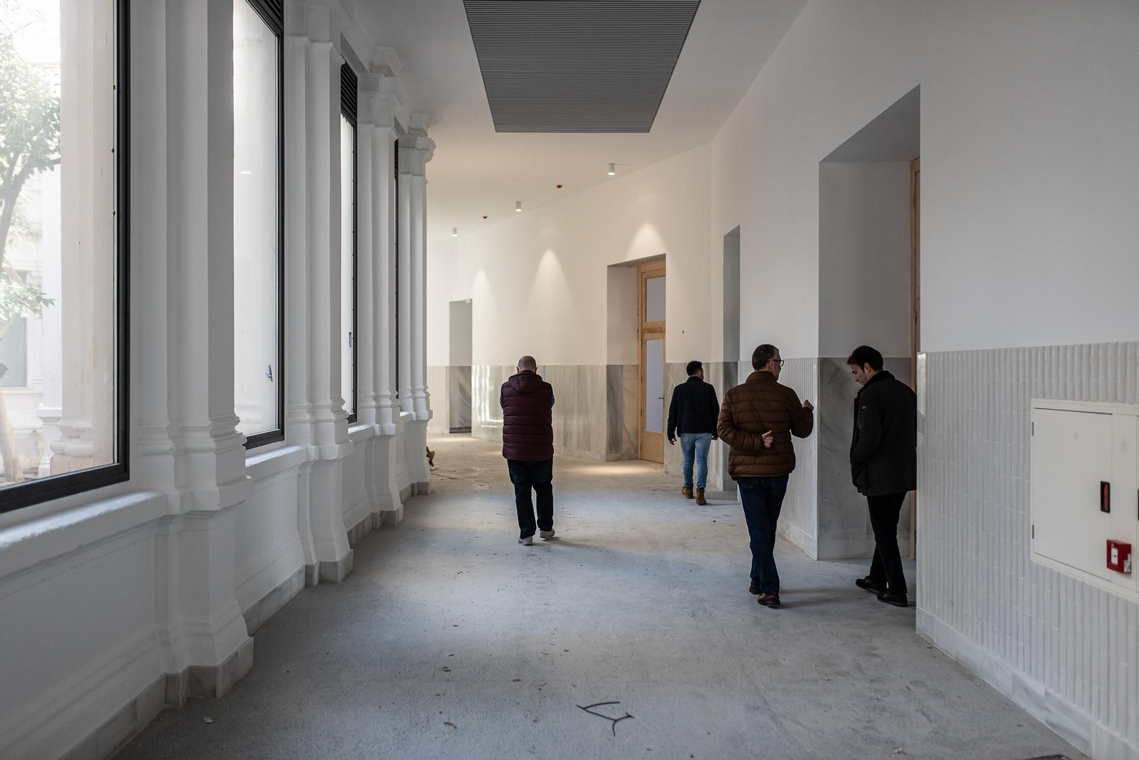 Una visita a las obras del IES La Rábida, en imágenes