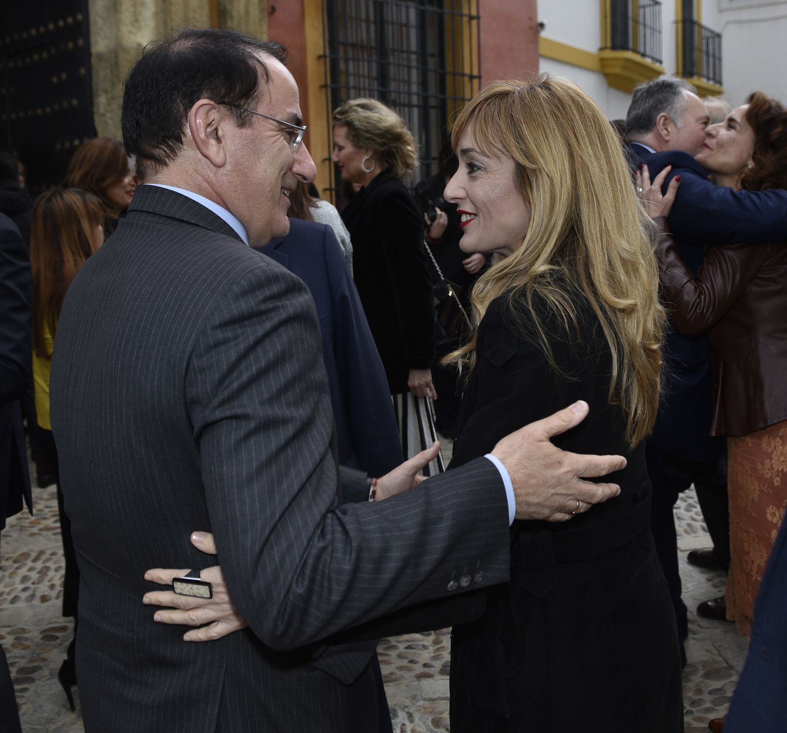 Javier González de Lara, presidente de la CEA, y Carmen Castilla, secretaria general de UGT-A.