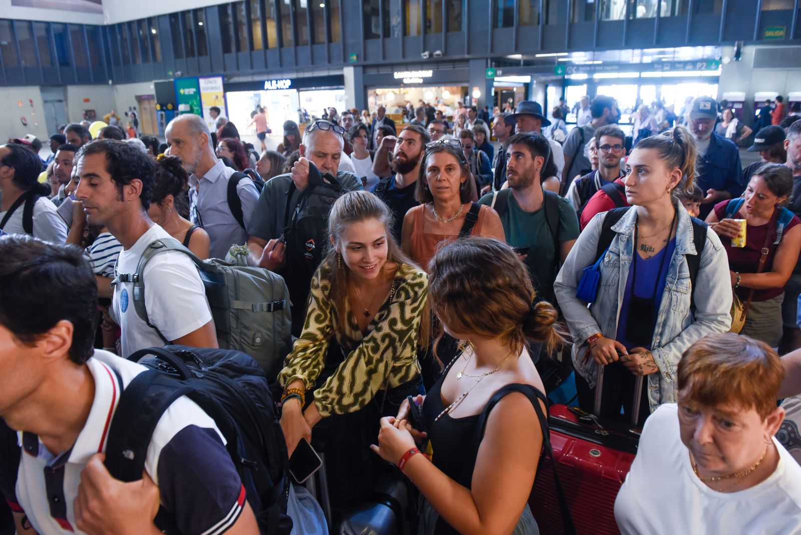 Imágenes del caos en Santa Justa
