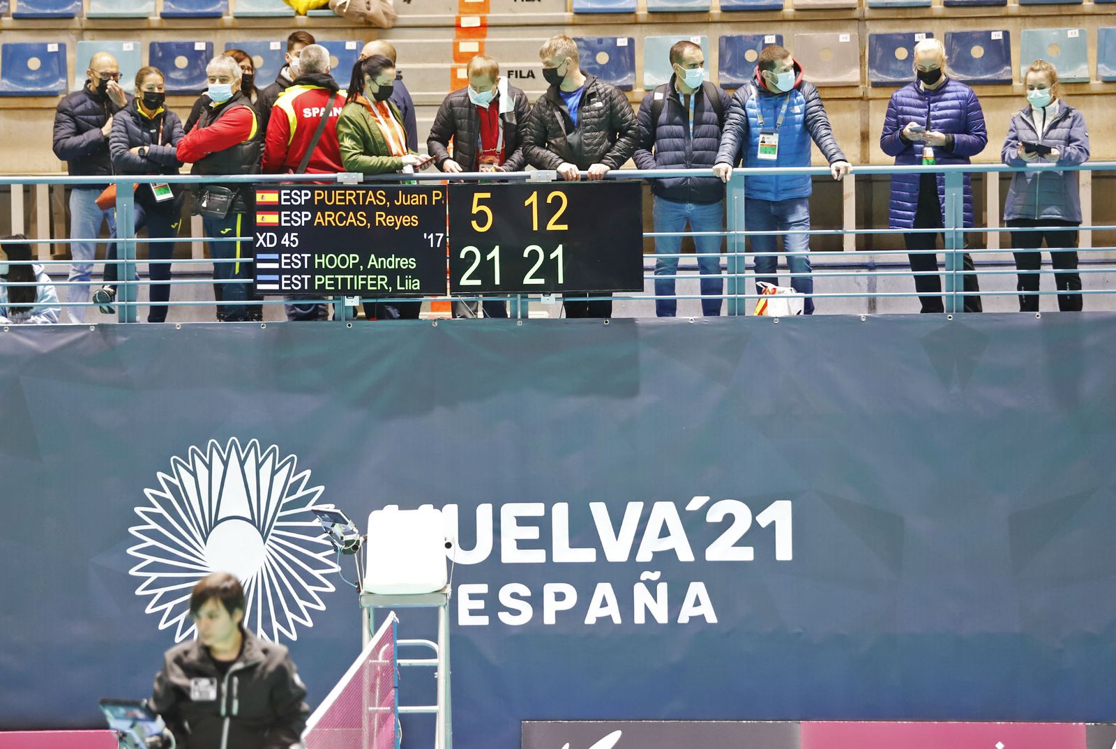 Imágenes del primer día de competición del Mundial senior de bádminton de Huelva 2021