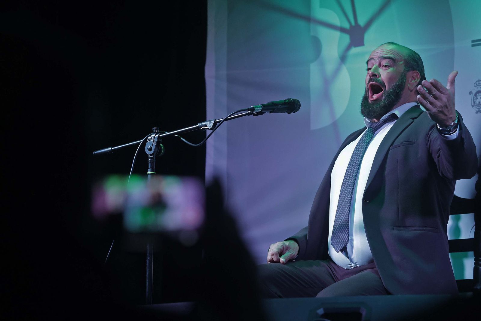 Fotos de la actuación de Miguel de Tena y Juan Gómez ‘‘Niño de la escalerilla’’ en el Centro de Interpretación 'Paco de Lucía' en Algeciras