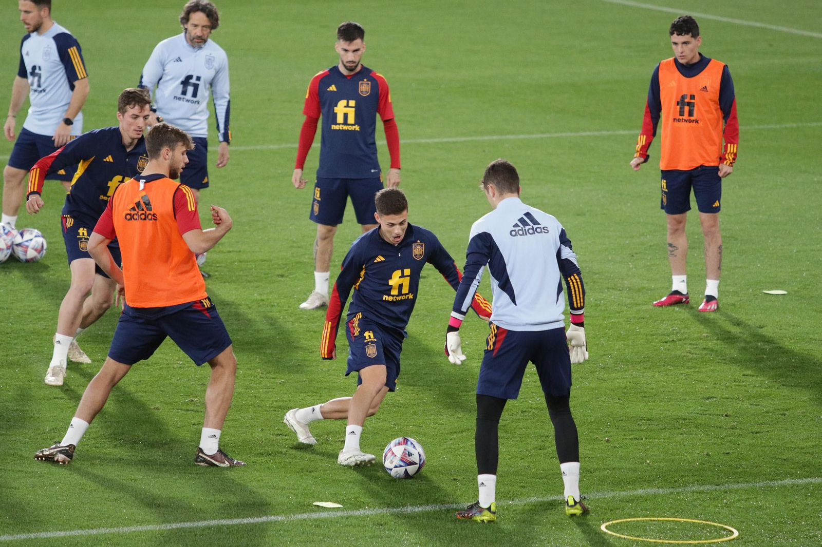 Entrenamiento de la Selección Sub-21 de España, en Almería