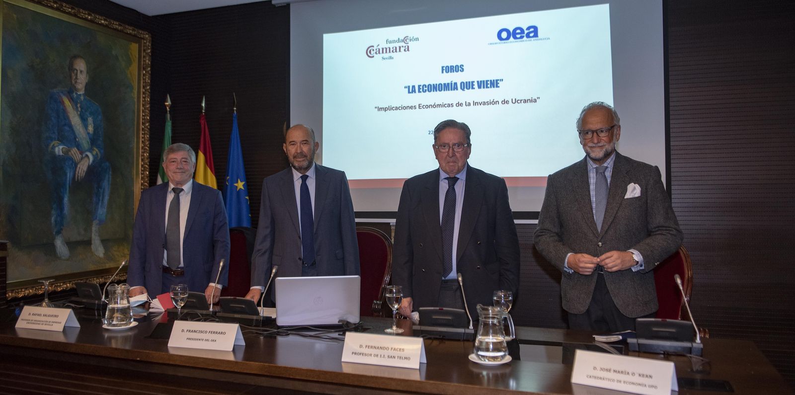 Rafael Salgueiro, Francisco Ferraro, Fernando Faces y José María O'Kean