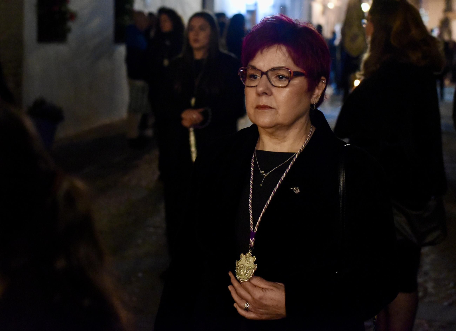 El vía crucis del Señor de Pasión por las calles de San Basilio, en imágenes