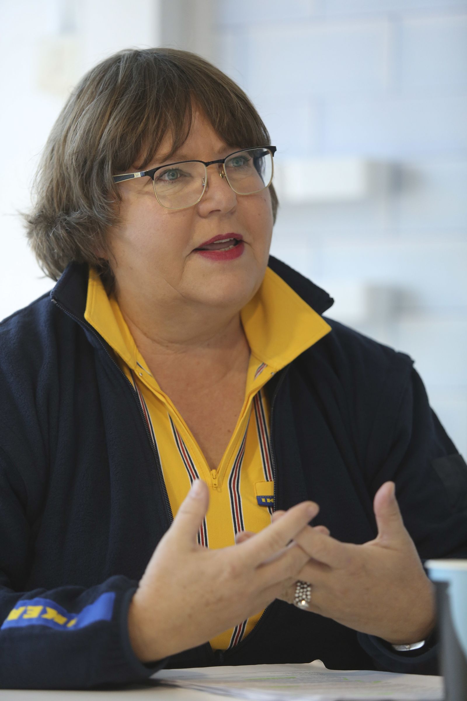 La directora de la tienda malagueña, durante la entrevista.