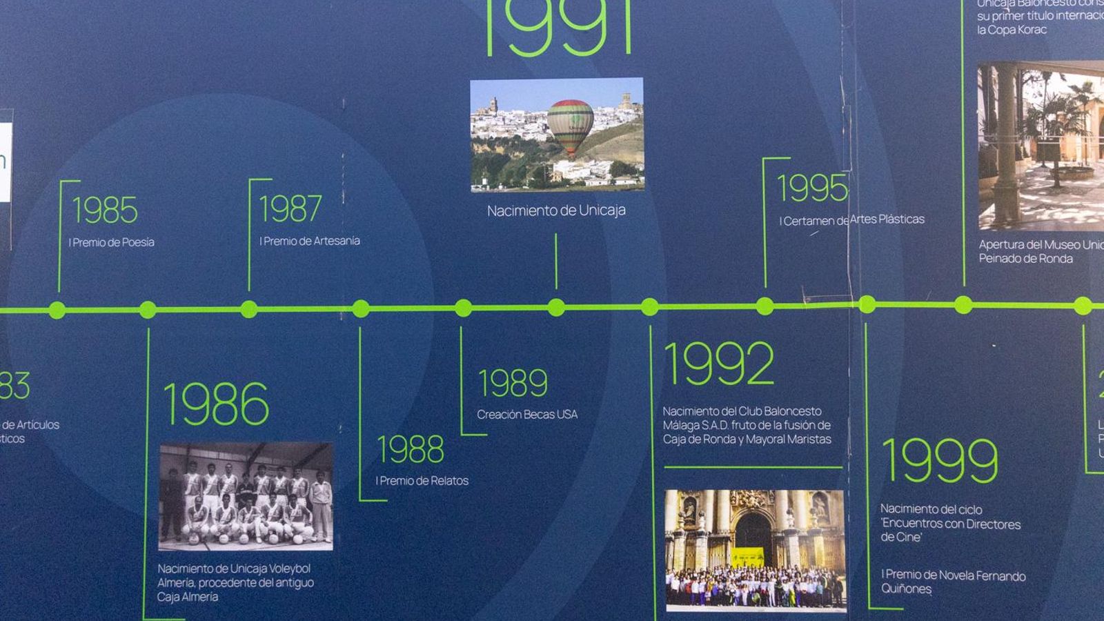 Inauguración en Jaén del Espacio Fundación Unicaja con motivo de la conmemoración del décimo aniversario de la entidad