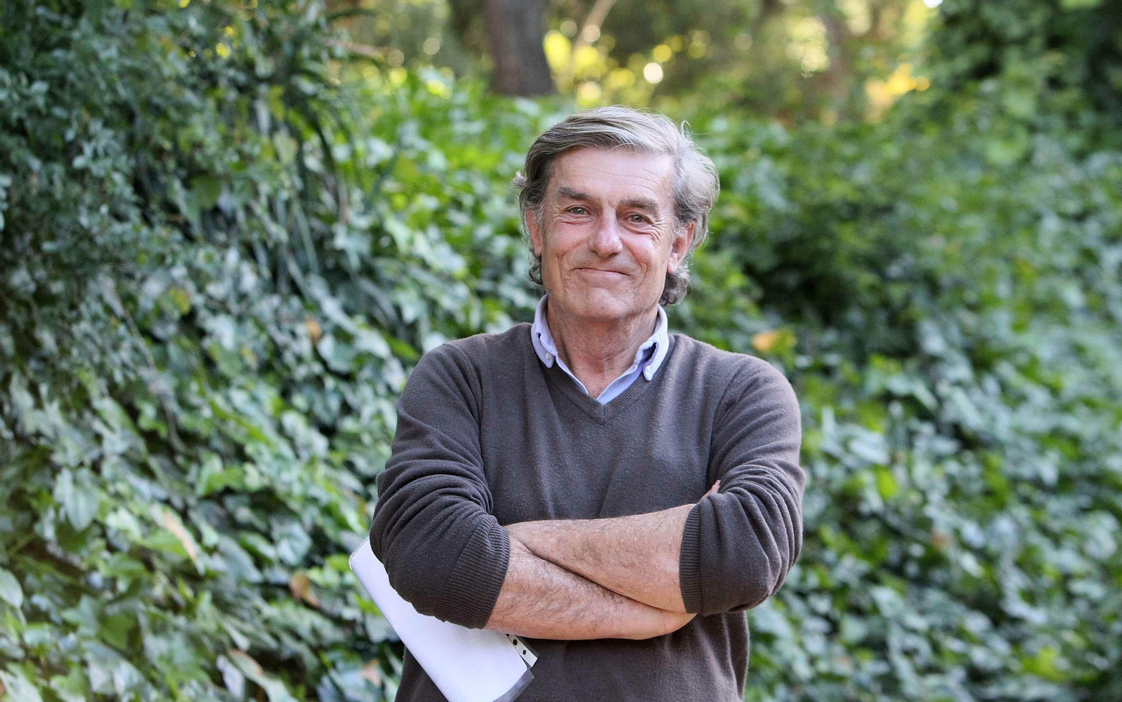 Carlos Llandres durante su visita al Zoobotánico este viernes para presentar su libro ‘Contaba Félix...’.