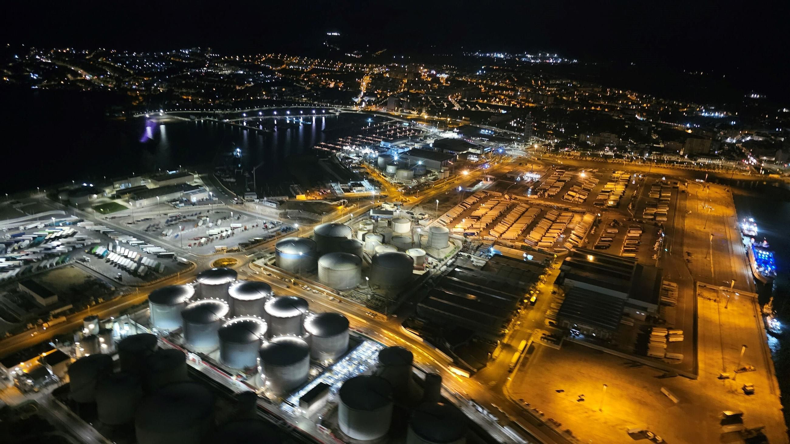 Vista aérea del Puerto de Algeciras