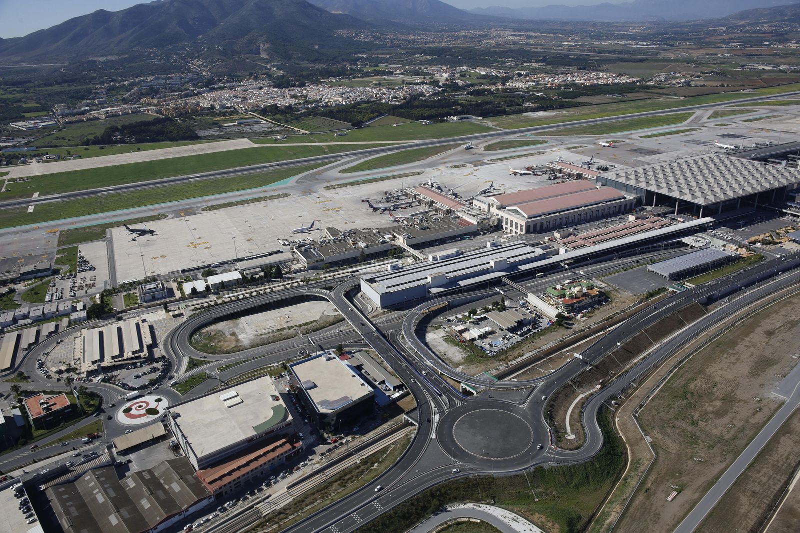 Vista del aeropuerto de Málaga.