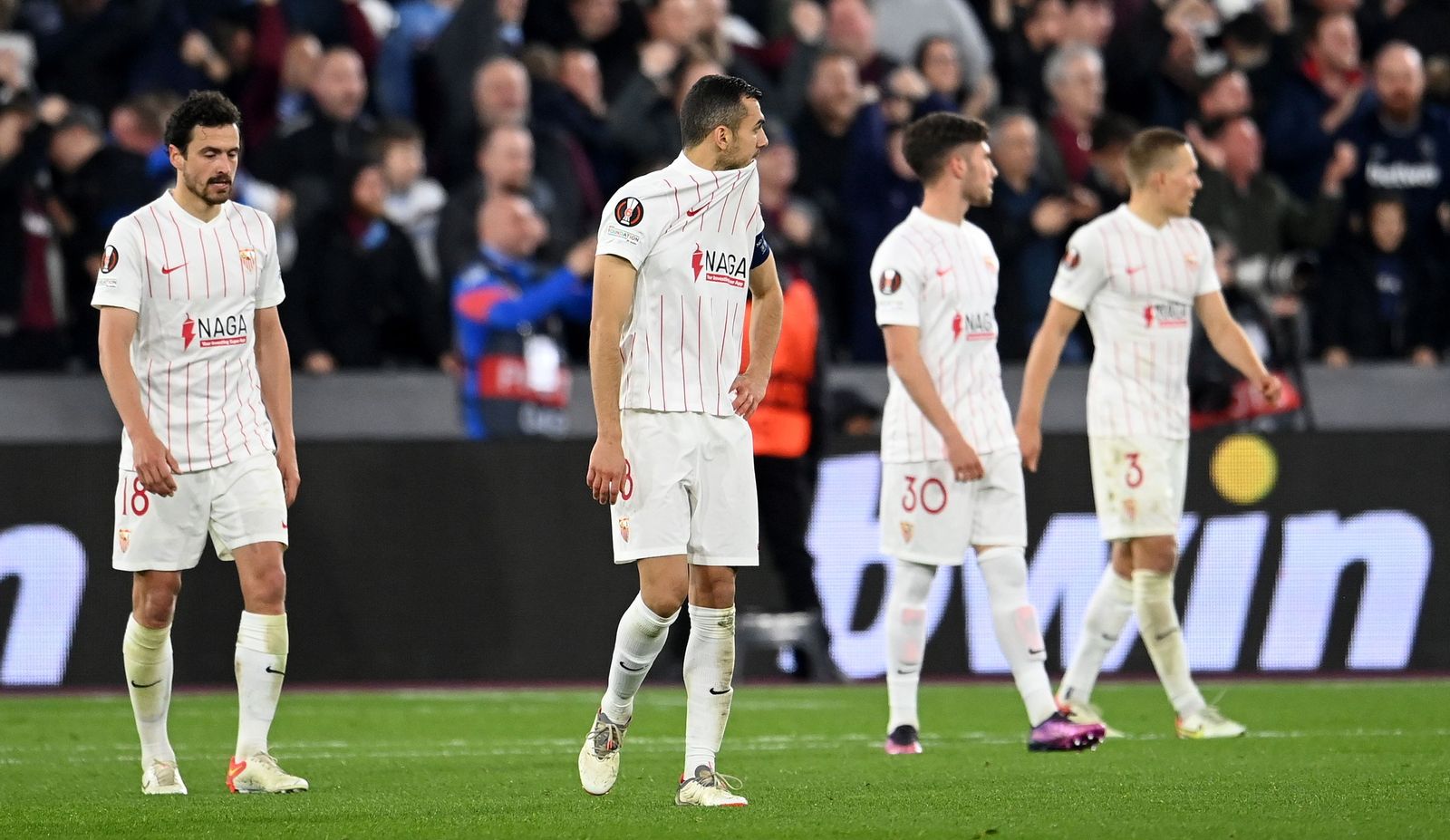 Las imágenes del West Ham - Sevilla