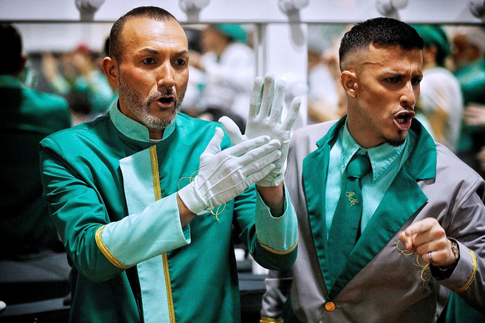 Coro "El Gremio" en camerinos