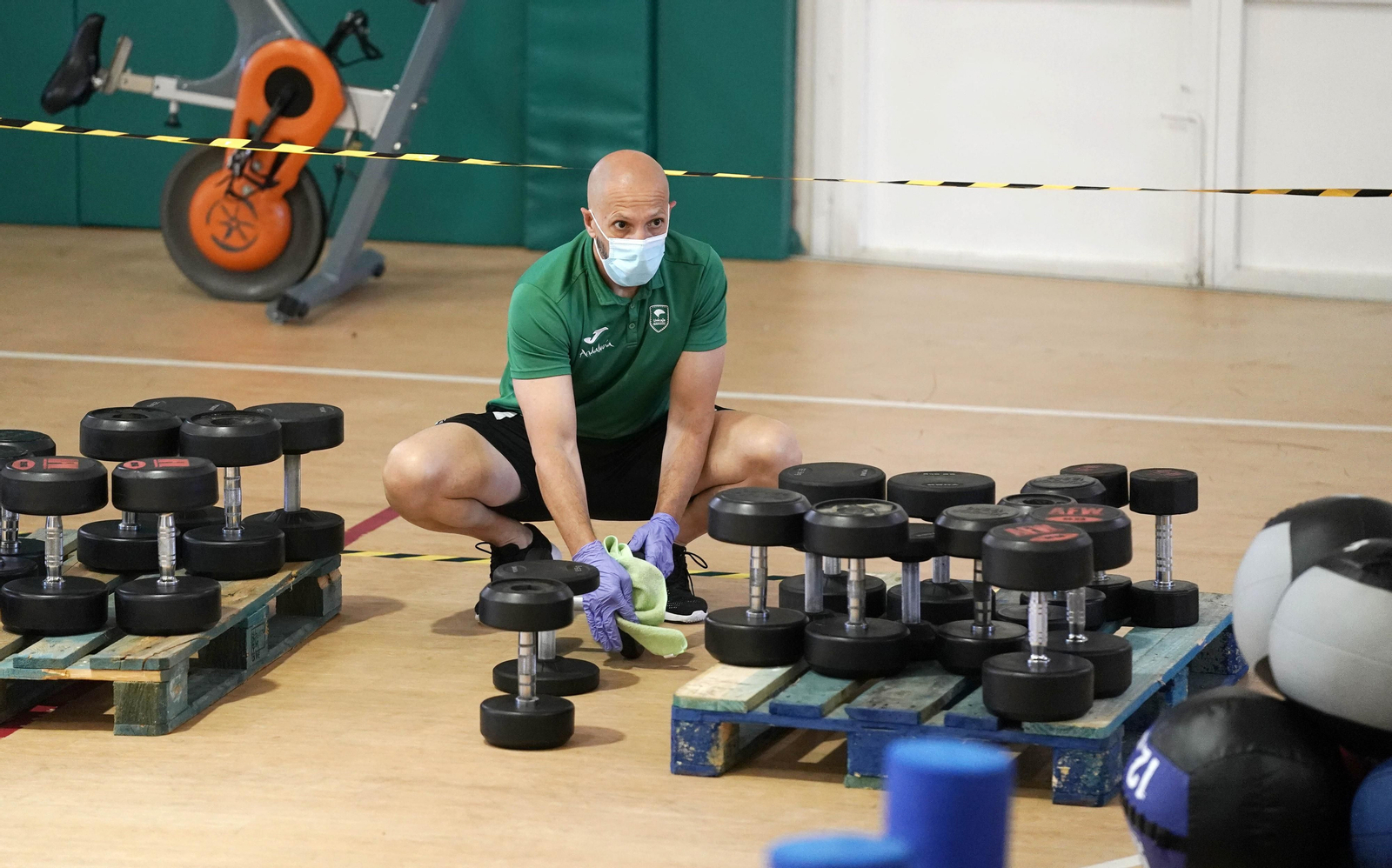 El entrenamiento del Unicaja por dentro, en fotos