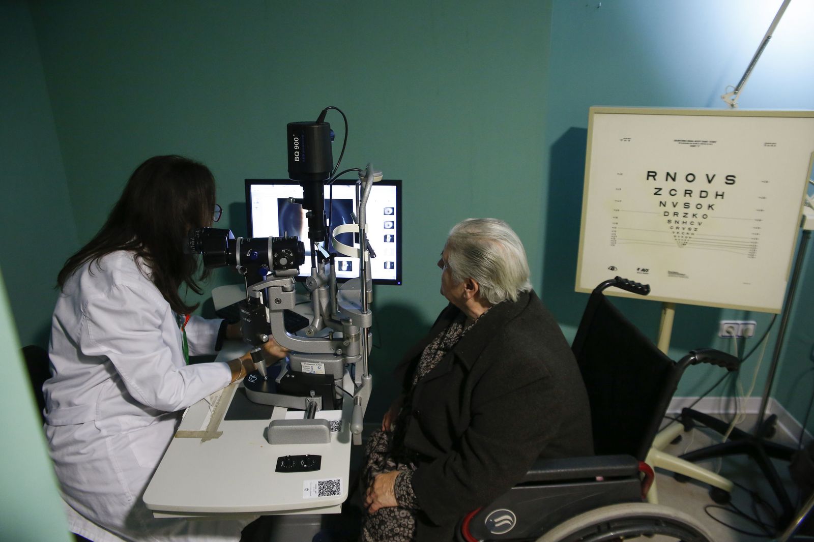 Imagen de archivo de una consulta de oftalmología