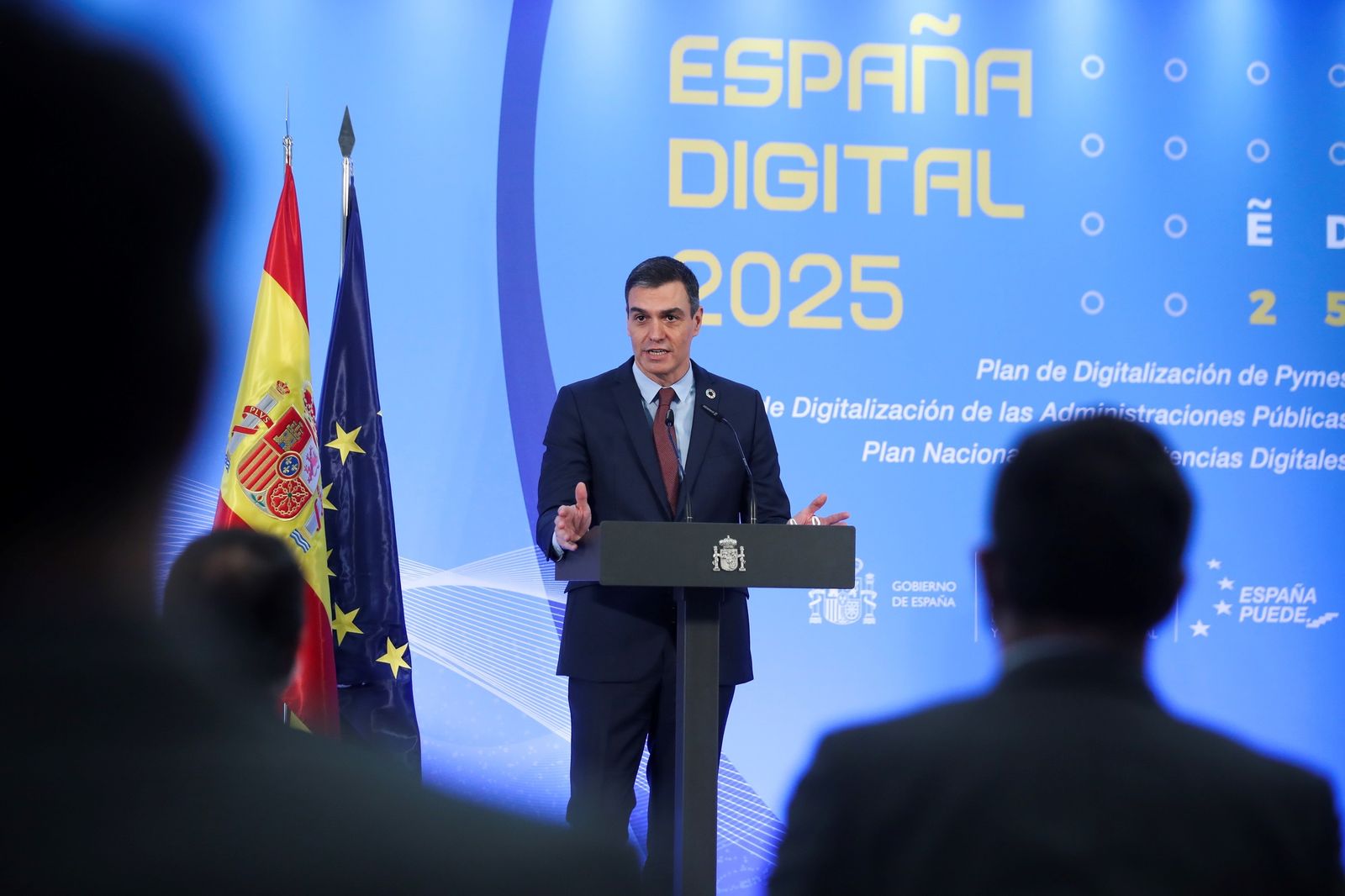 Pedro Sánchez, en un acto como presidente del Gobierno