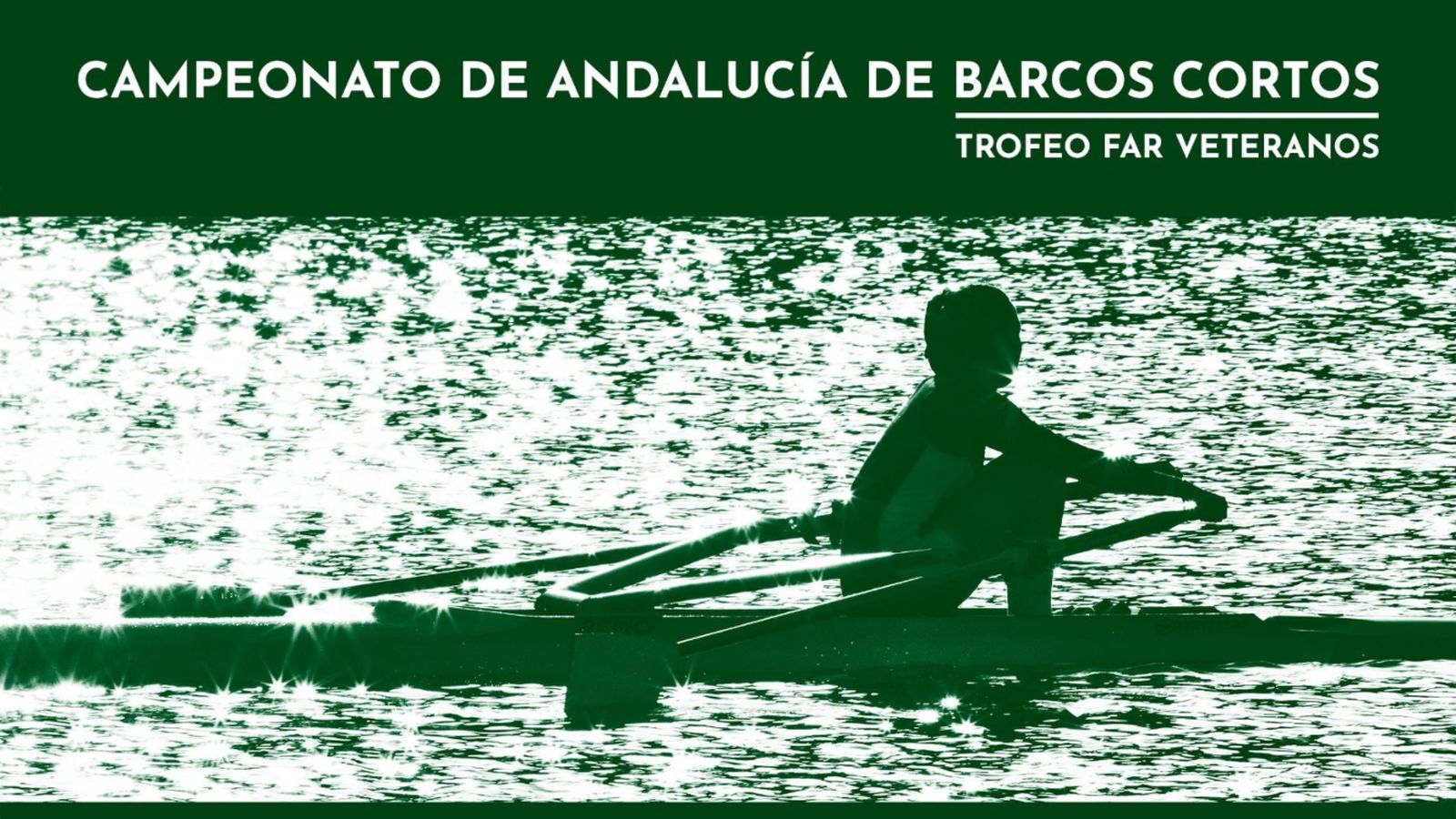 Cartel oficial del Campeonato de Andalucía de barcos cortos y el Trofeo FAR de veteranos.