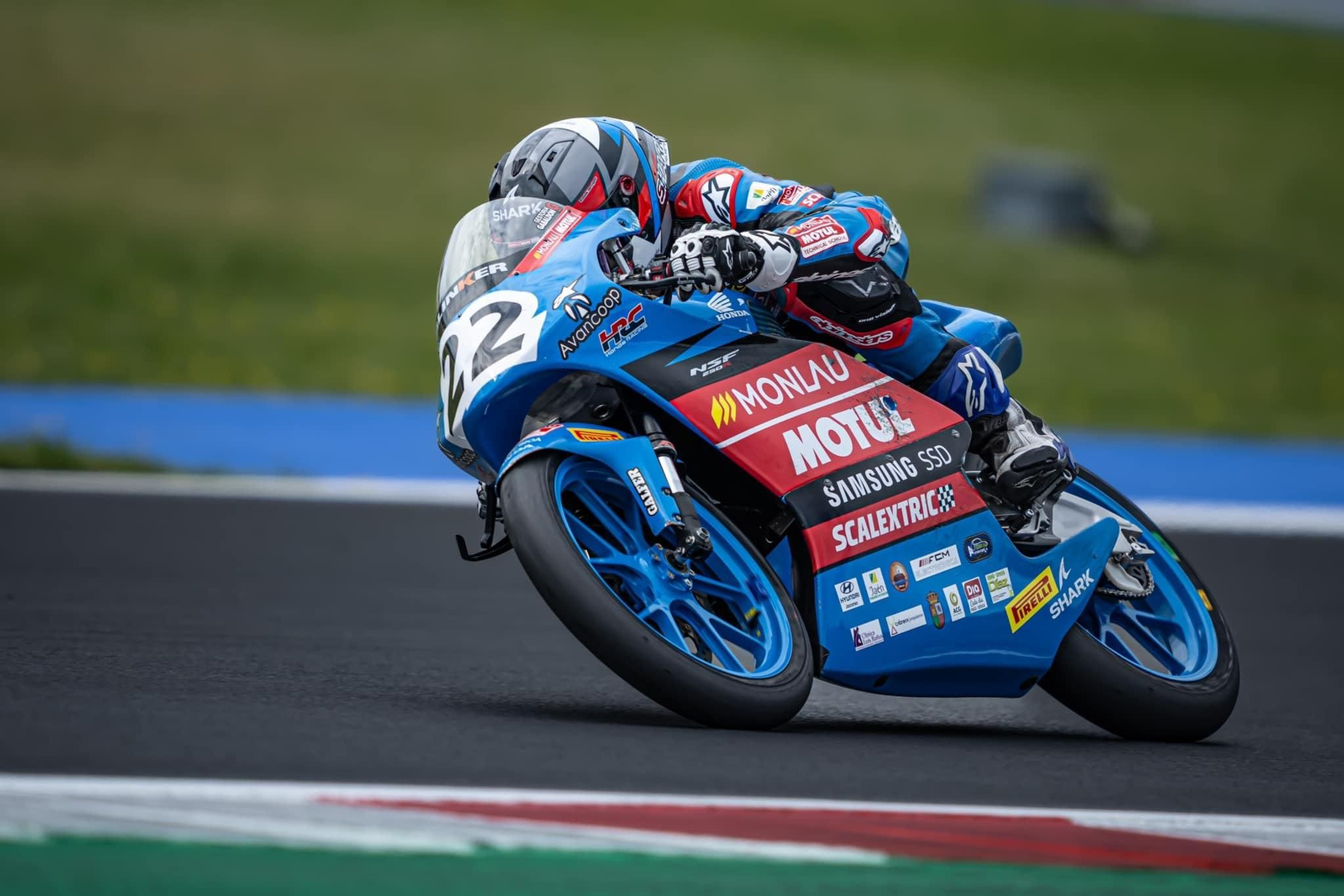 Jesús Torres, en la primera carrera celebrada en Misano (Italia).