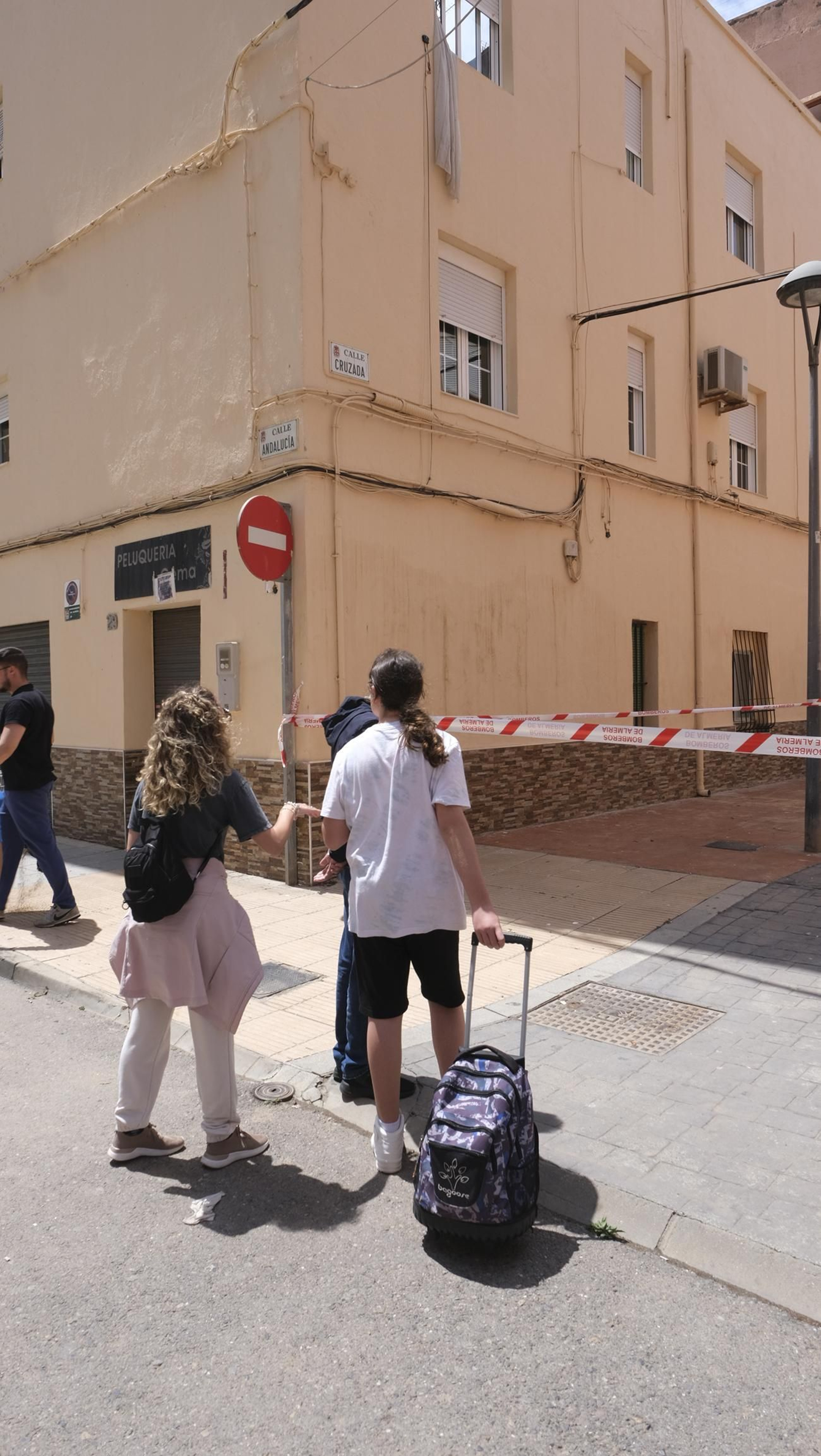 Imágenes de la vivienda con daños en el Tagarete. Almería