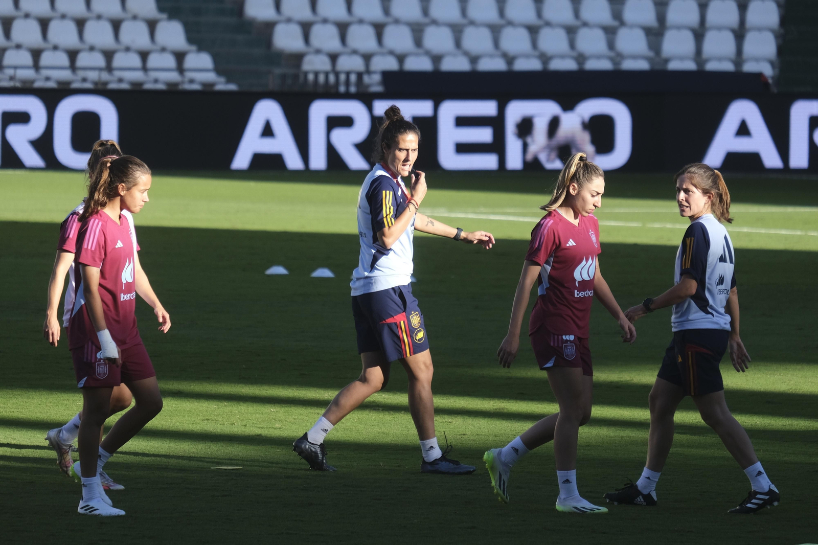 Las mejores fotografías del entrenamiento de España en El Arcángel antes de jugar ante Suiza