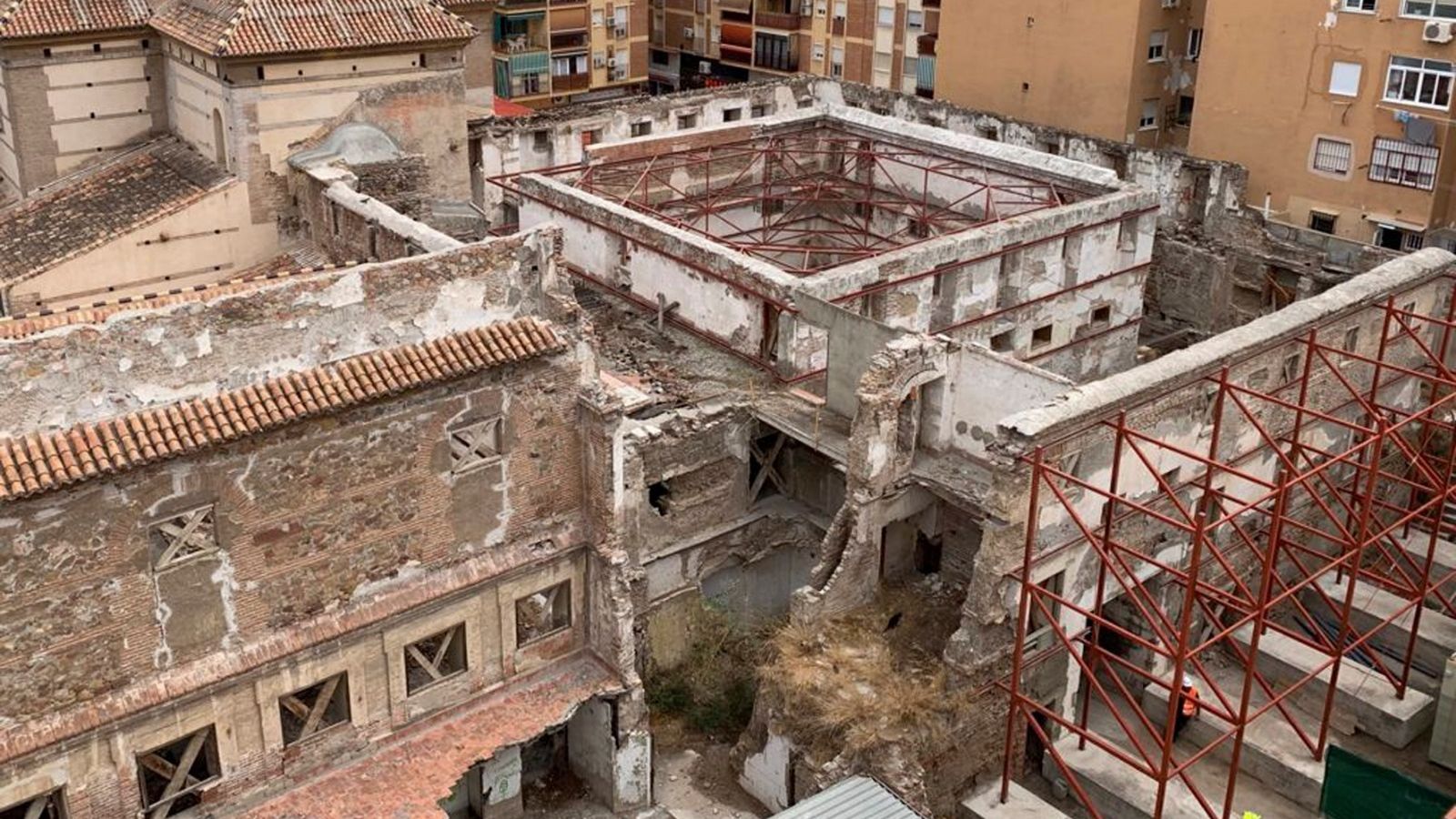 Imagen de la parte del convento de San Andrés donde se va a actuar.