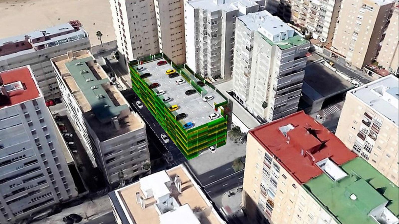 La Junta proyectó un aparcamiento en altura en San Luis.