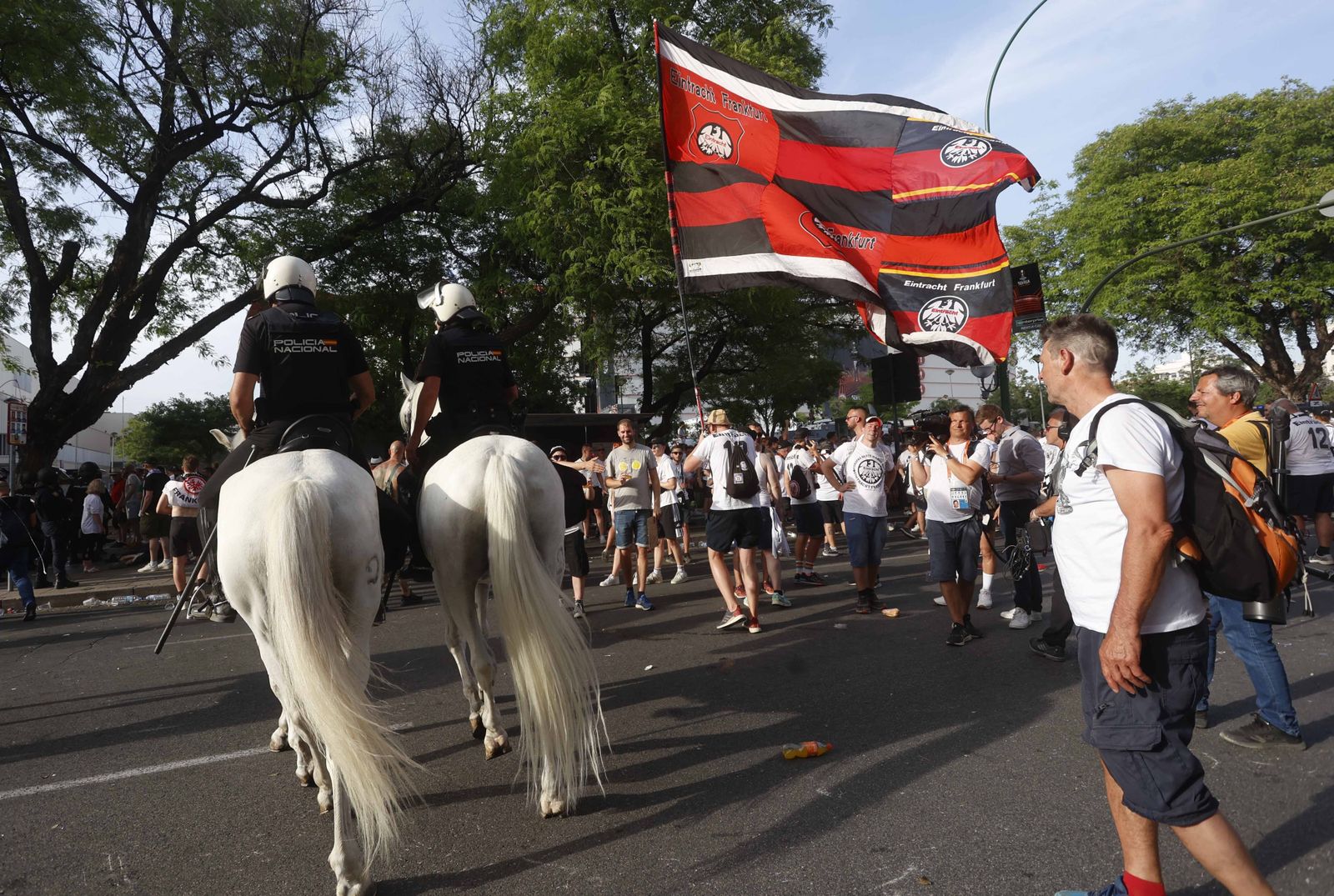 Blindaje policial en los accesos al Sánchez Pizjuan