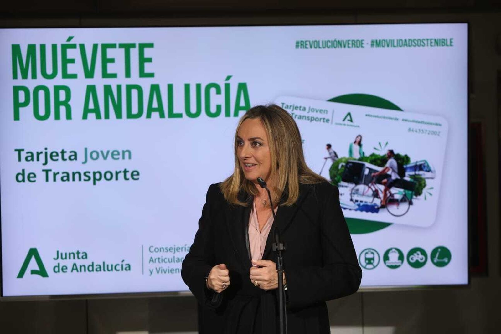 Marifrán Carazo durante la presentación de los datos