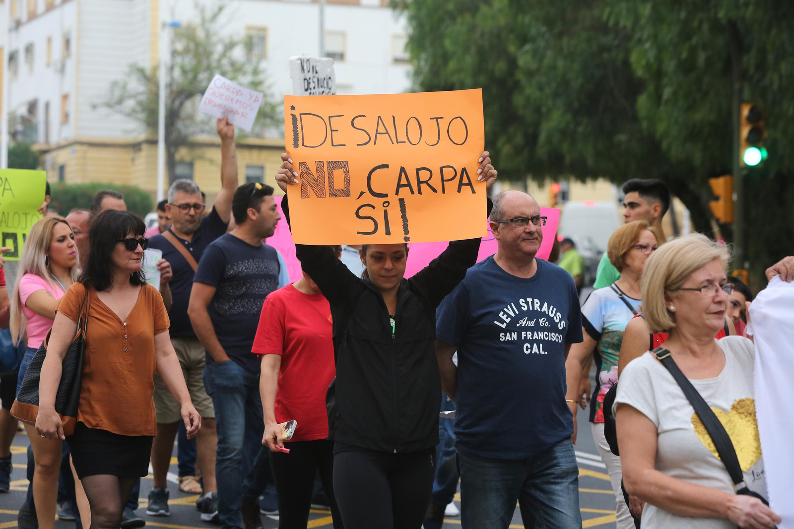 Más imágenes de la protesta de los minoristas del mercado de San Sebastián