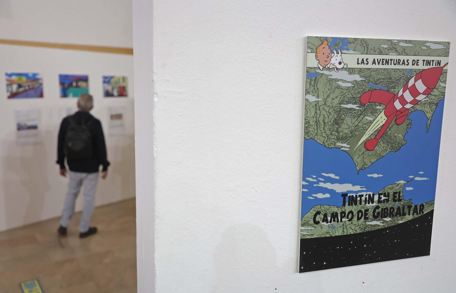 Fotos de la exposición Tintín en el Campo de Gibraltar