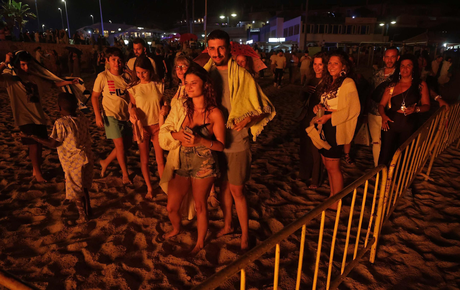 Fotos de la noche de San Juan en la playa de Getares de Algeciras