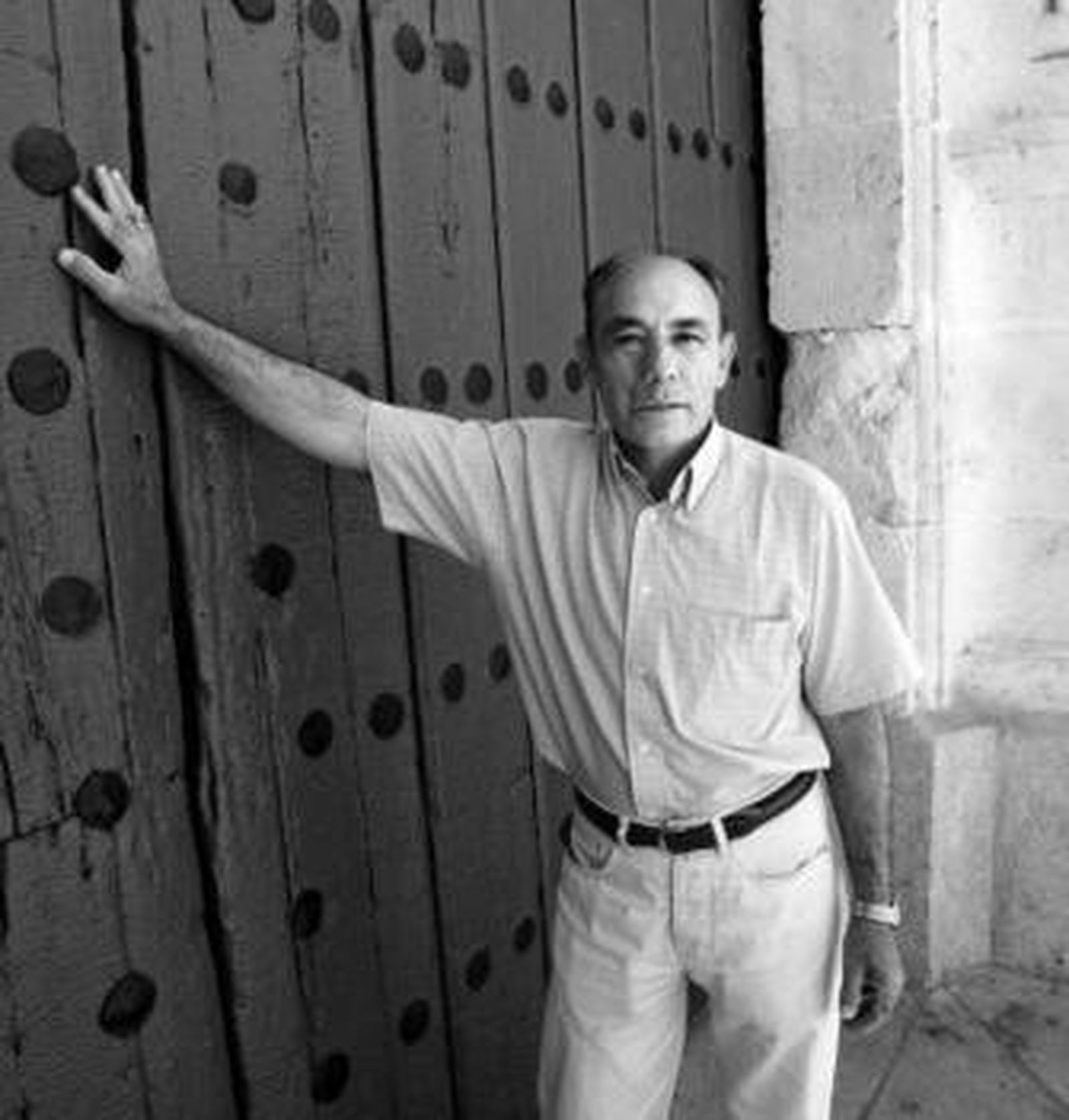 Franco Cardeño, ayer, en la Puerta del Príncipe de la Maestranza.