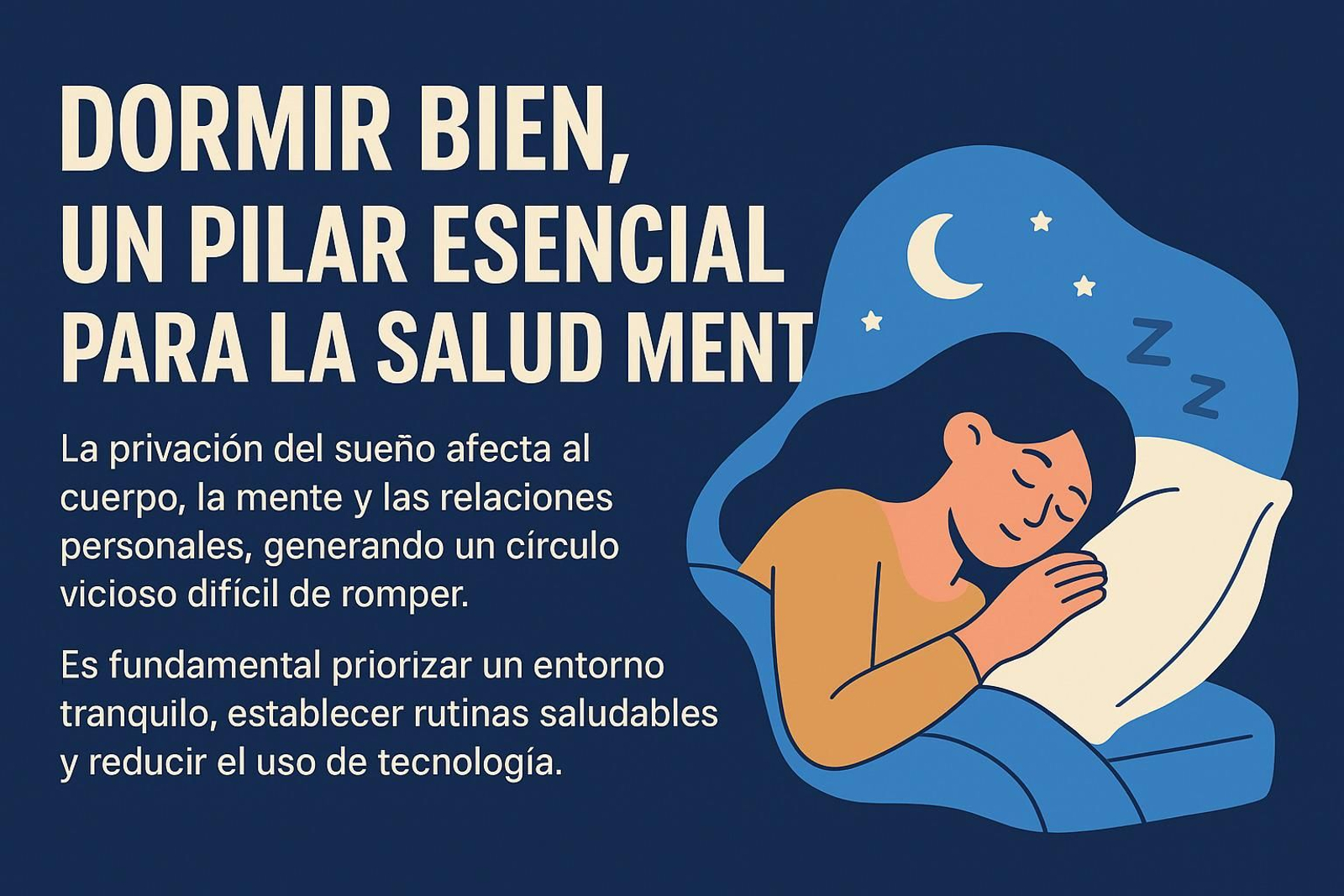 Una joven durmiendo.