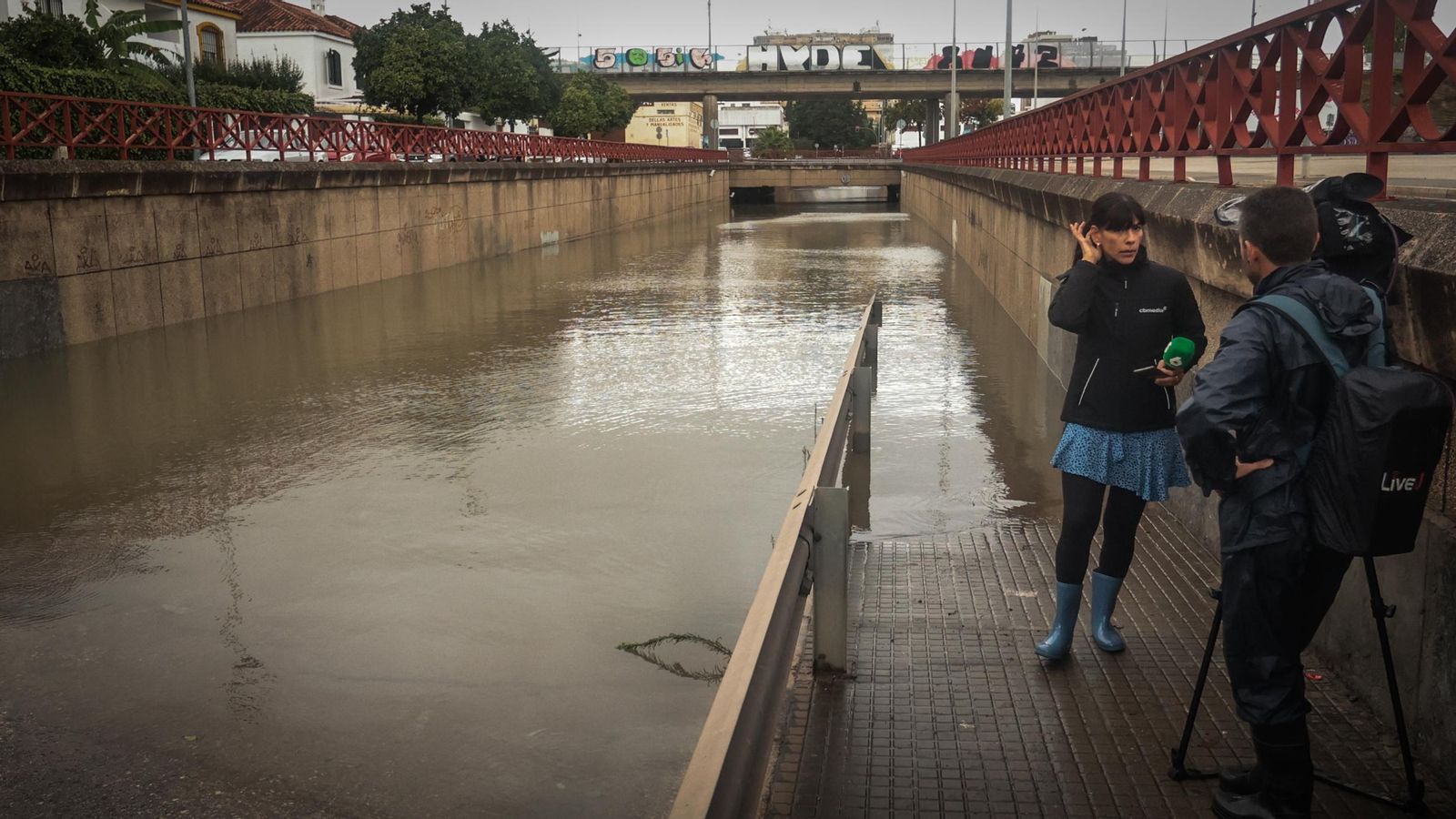 Imágenes del paso de la Dana, inundaciones, destrozos y caos por todo Jerez