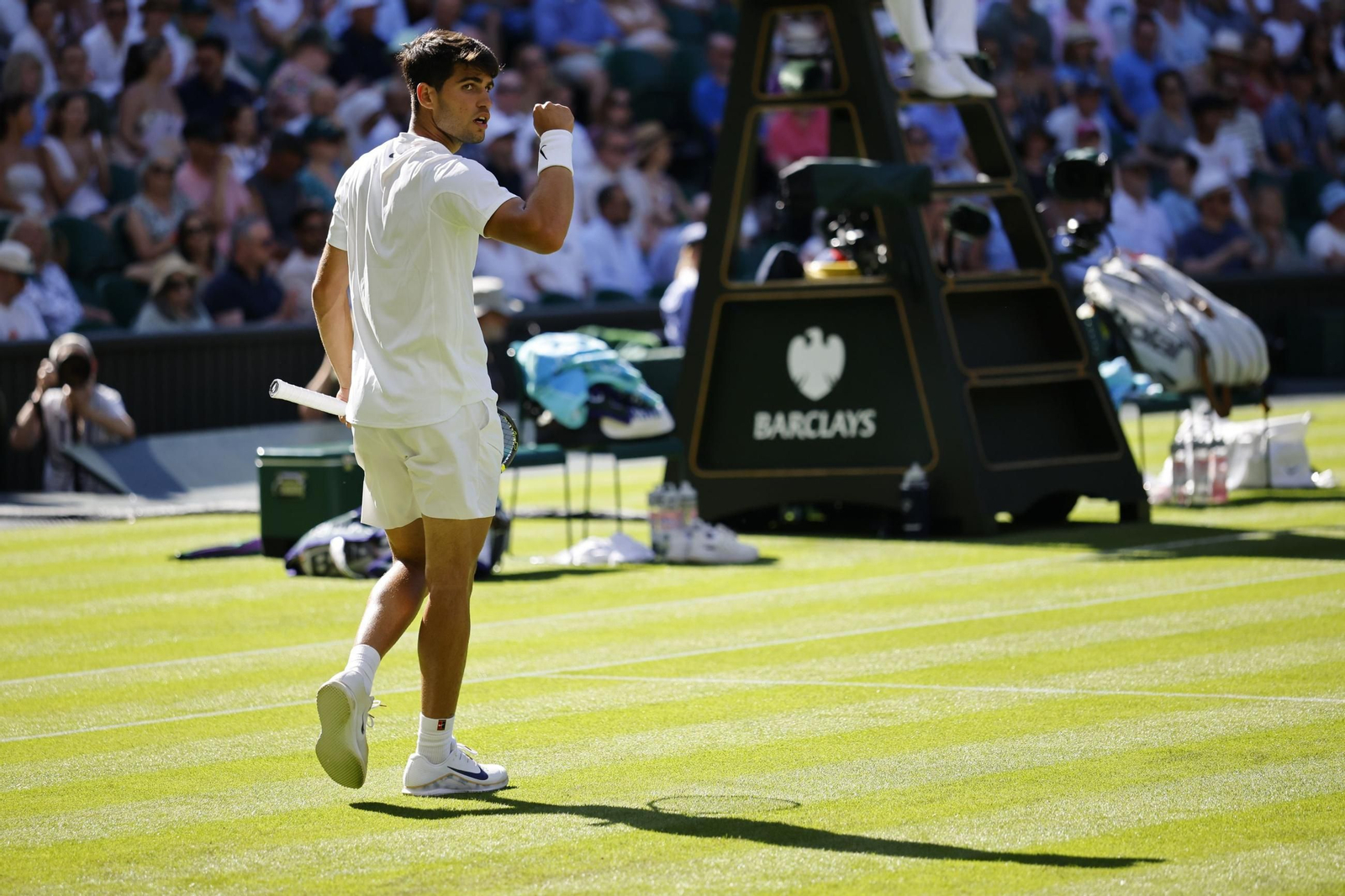 Las imágenes del debut de Alcaraz en Wimbledon y del resto de la jornada