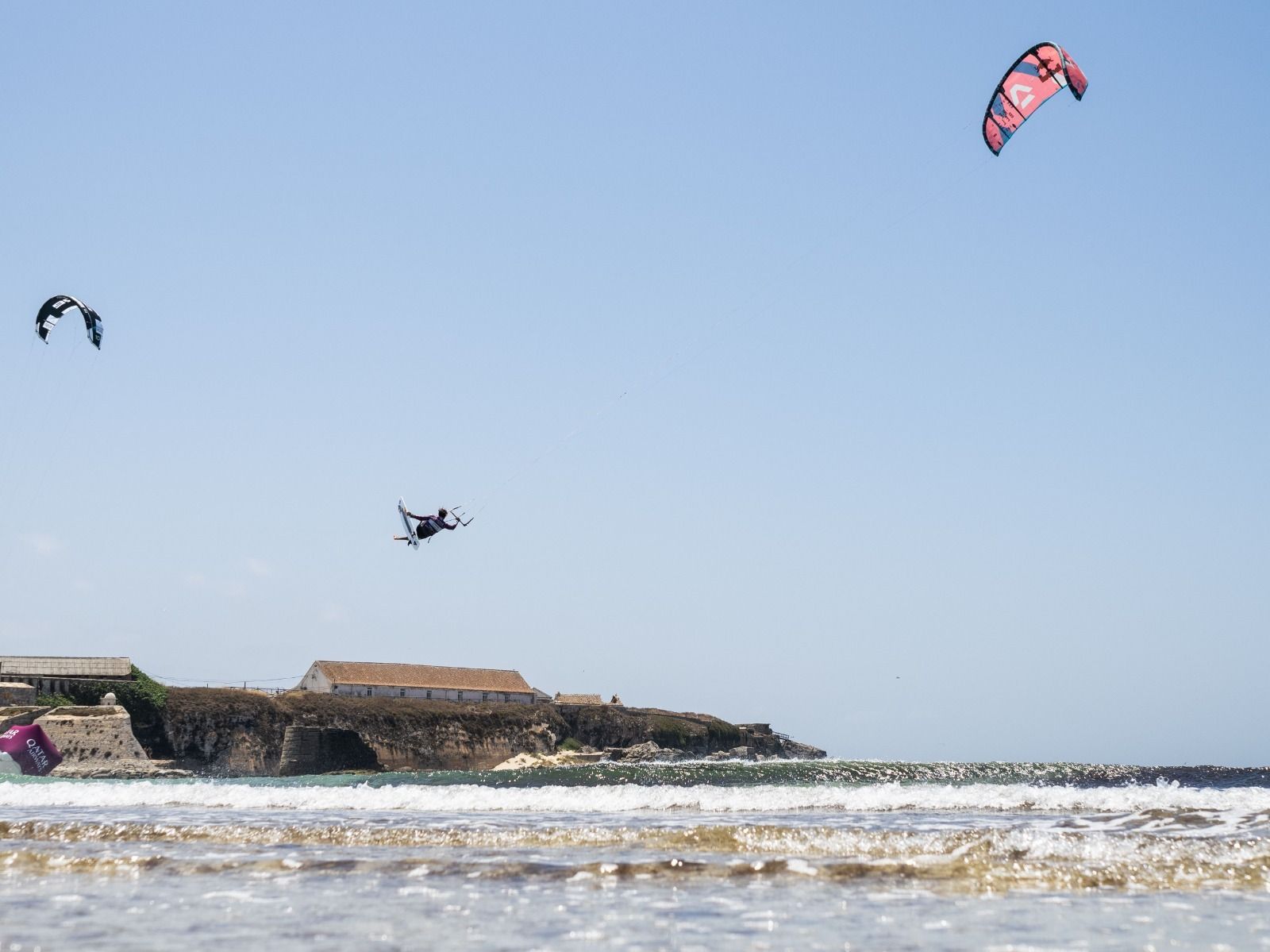Airton Cozzolino, en una de sus acrobacias