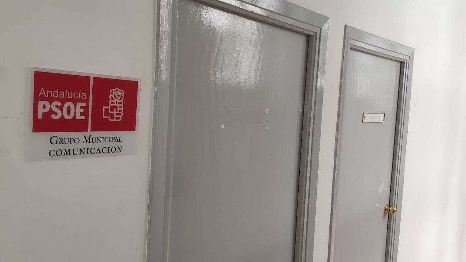 Despacho del grupo municipal socialista en el Ayuntamiento de Granada.